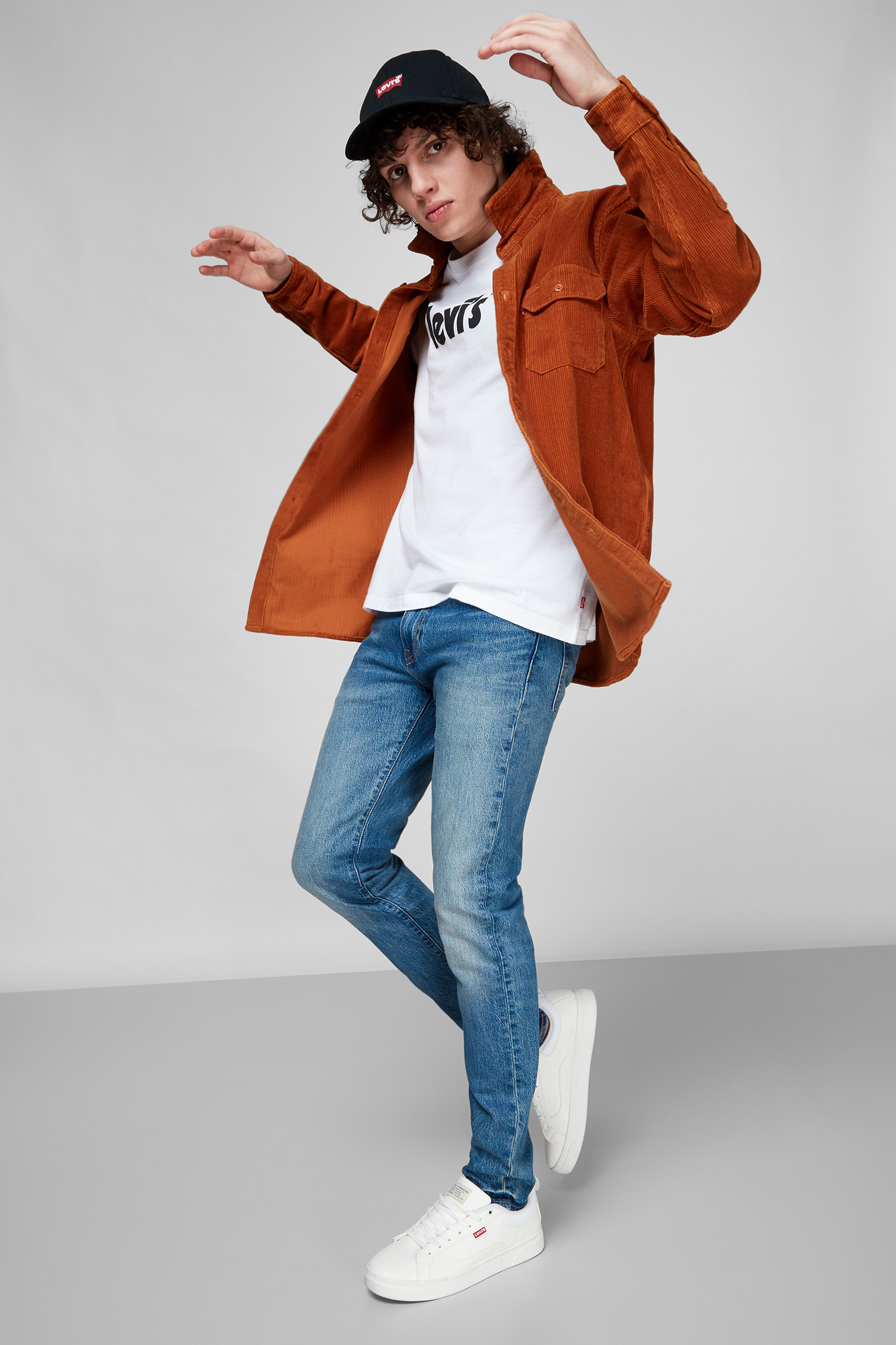 Мужская рыжая вельветовая рубашка Levi’s® 19573;0157