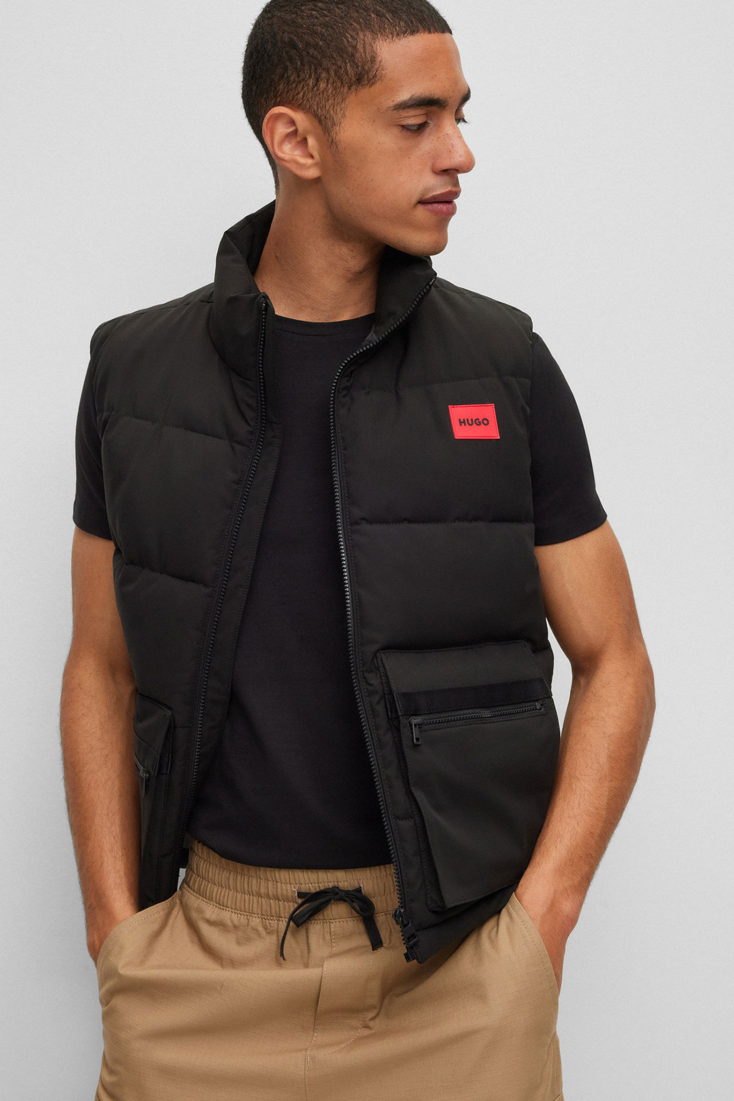 Мужская черная футболка (2 шт) HUGO 50325440;001