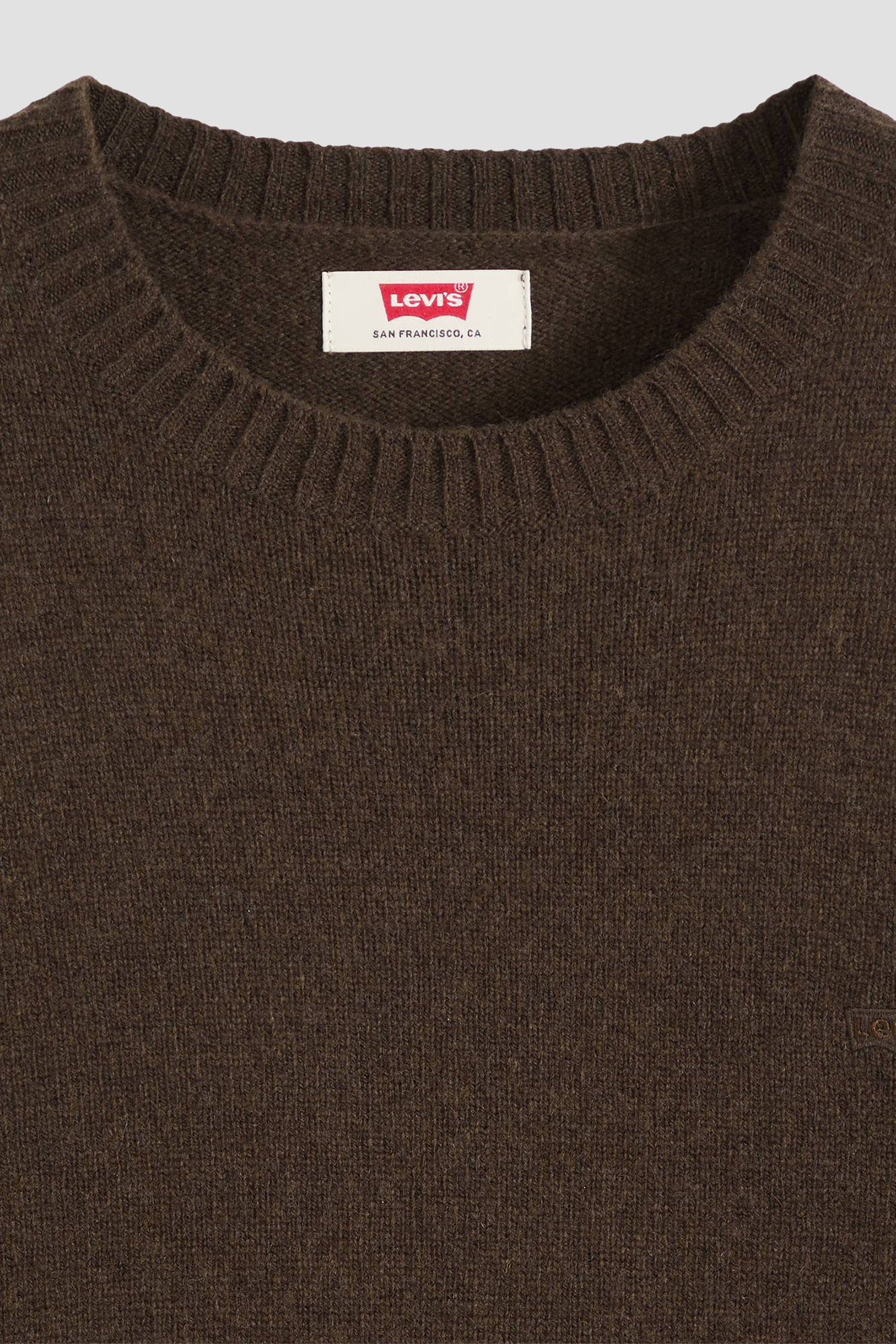 Мужской темно-коричневый шерстяной джемпер Levi’s® A4320;0033