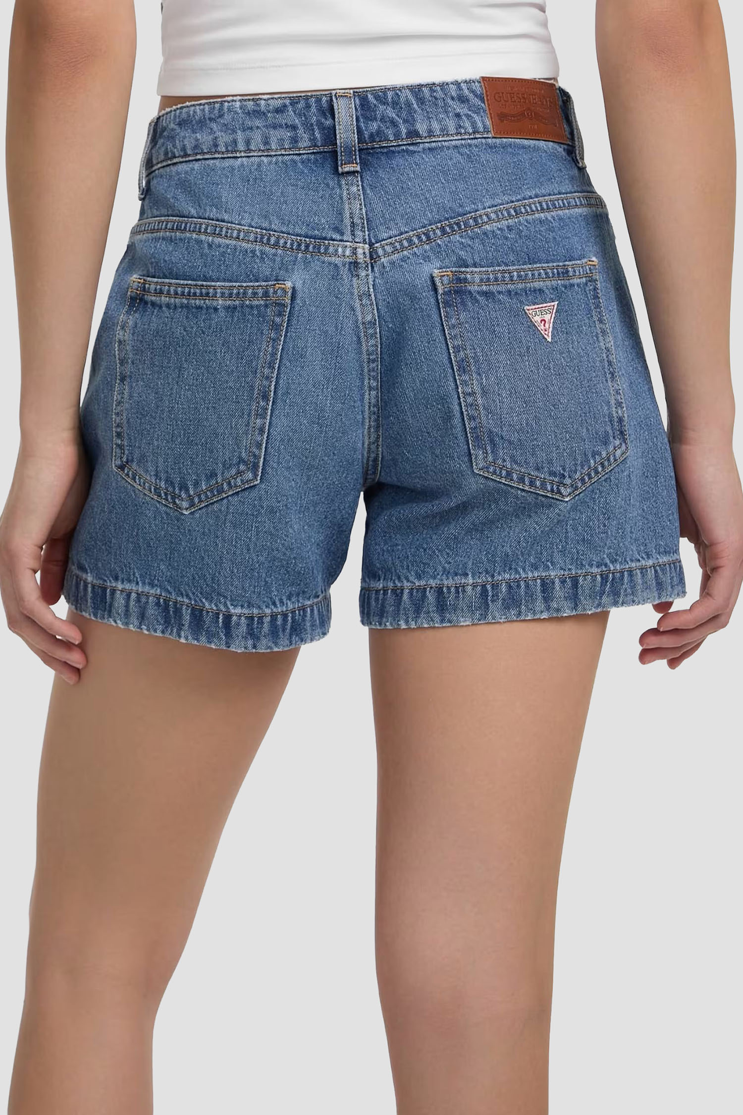 Женские синие джинсовые шорты Guess Jeans W5GD0S.D5O13;GJLV
