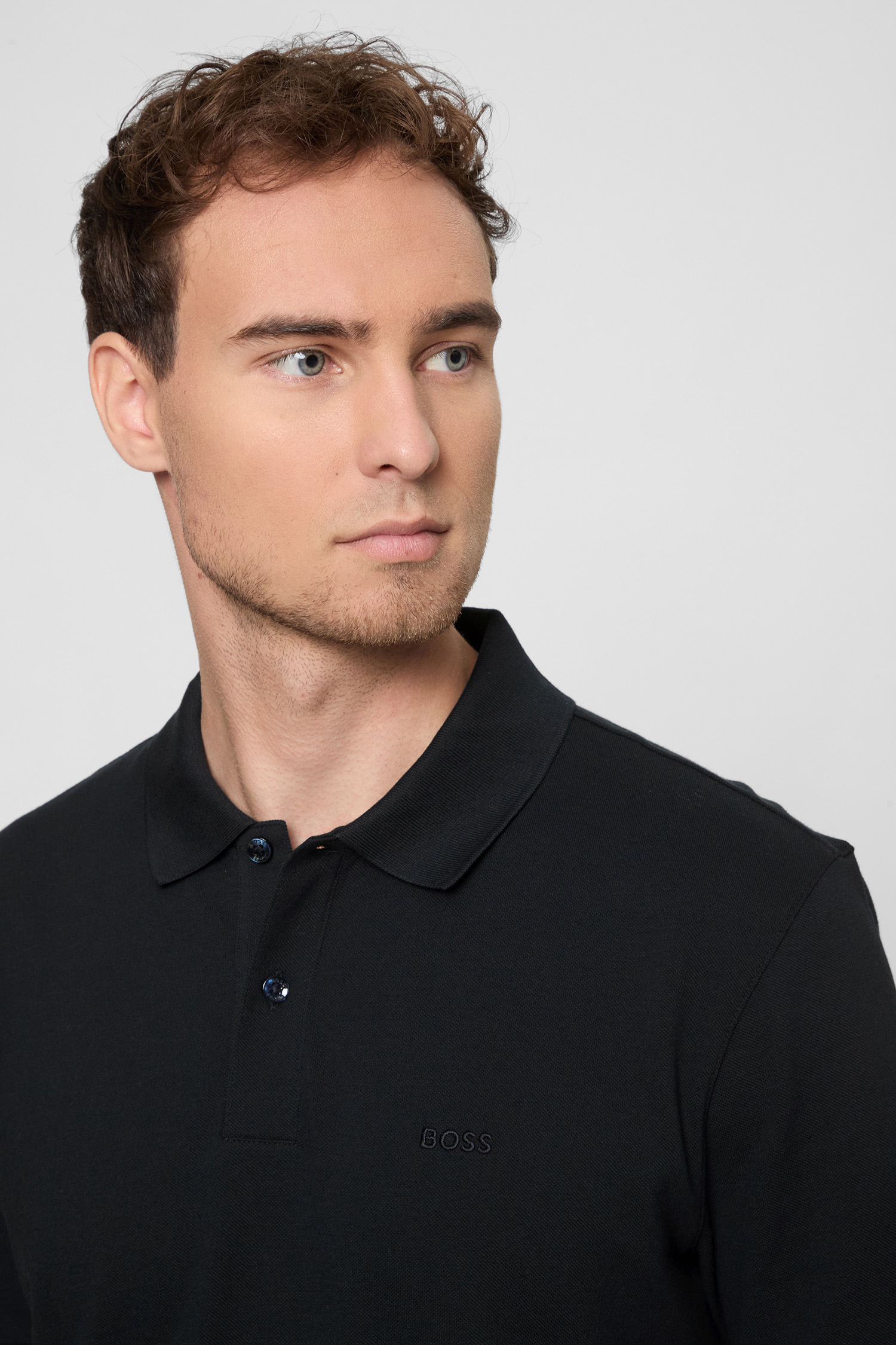 Мужское темно-синее поло BOSS 50468362;404