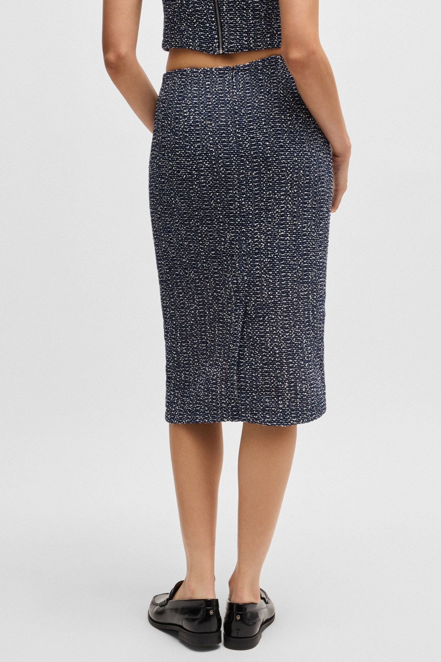 Женская темно-синяя юбка BOSS 50537470;992