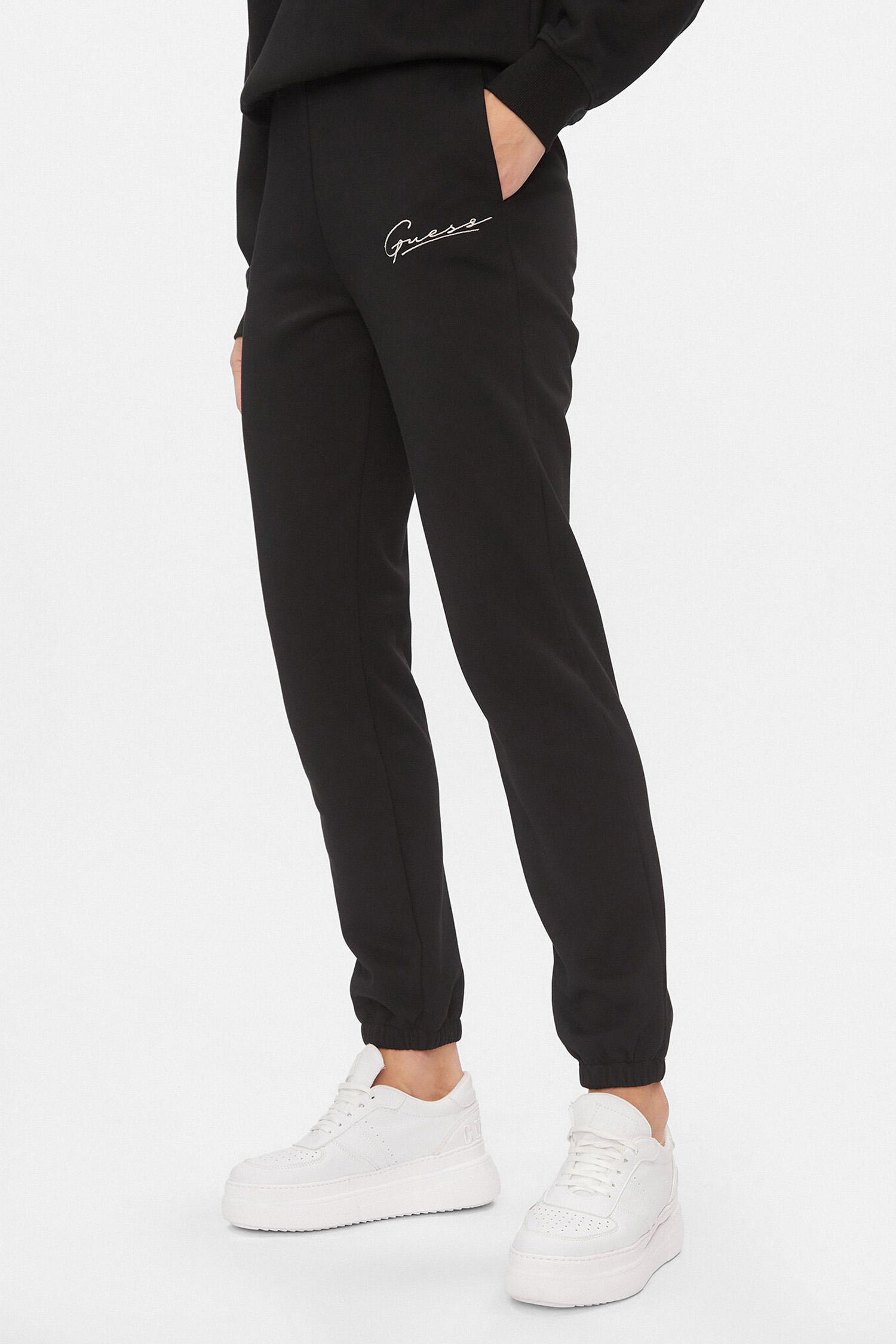 Жіночі чорні спортивні штани Guess V4RB04.KC3D2;JBLK