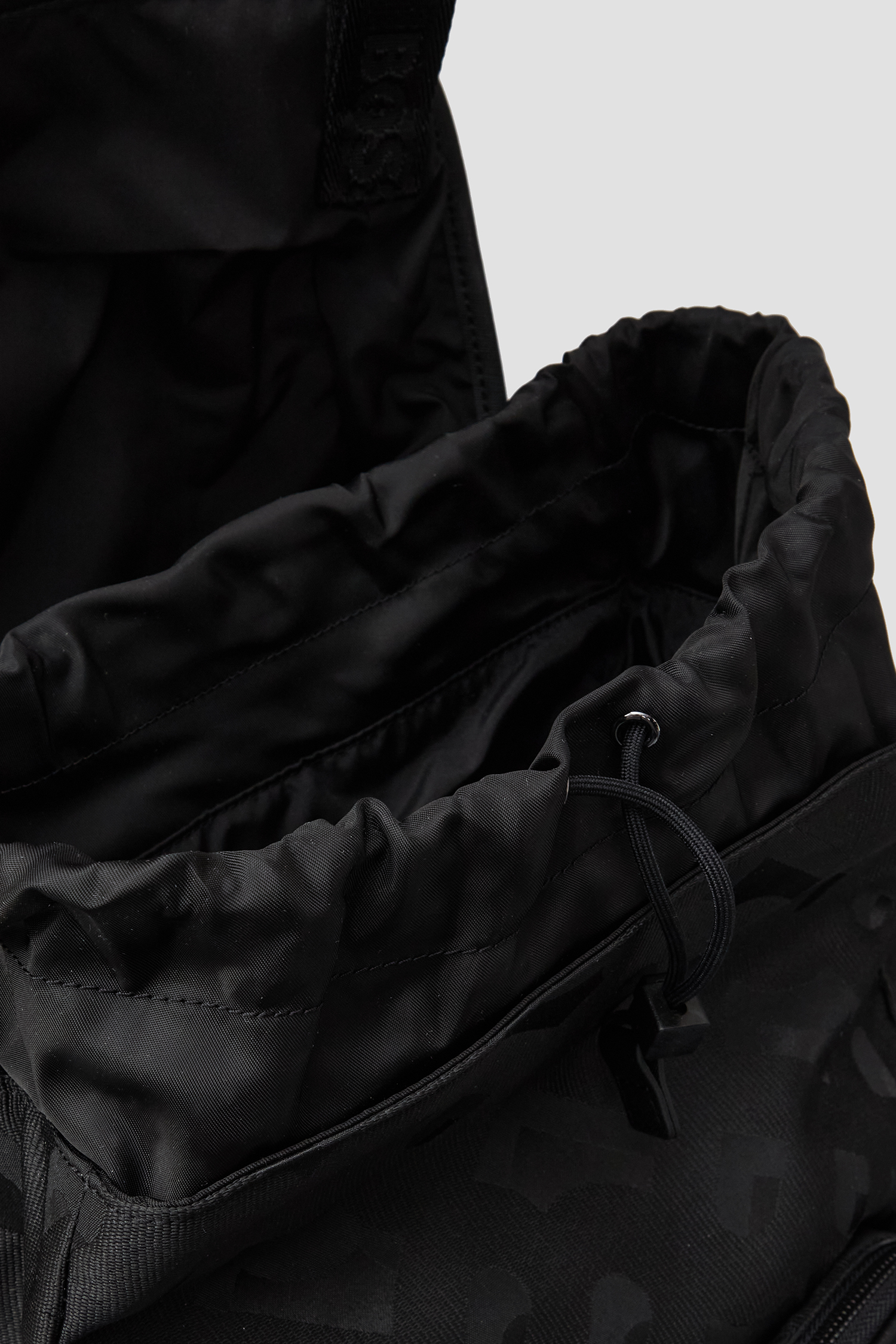 Мужской черный рюкзак с узором BOSS 50536225;001