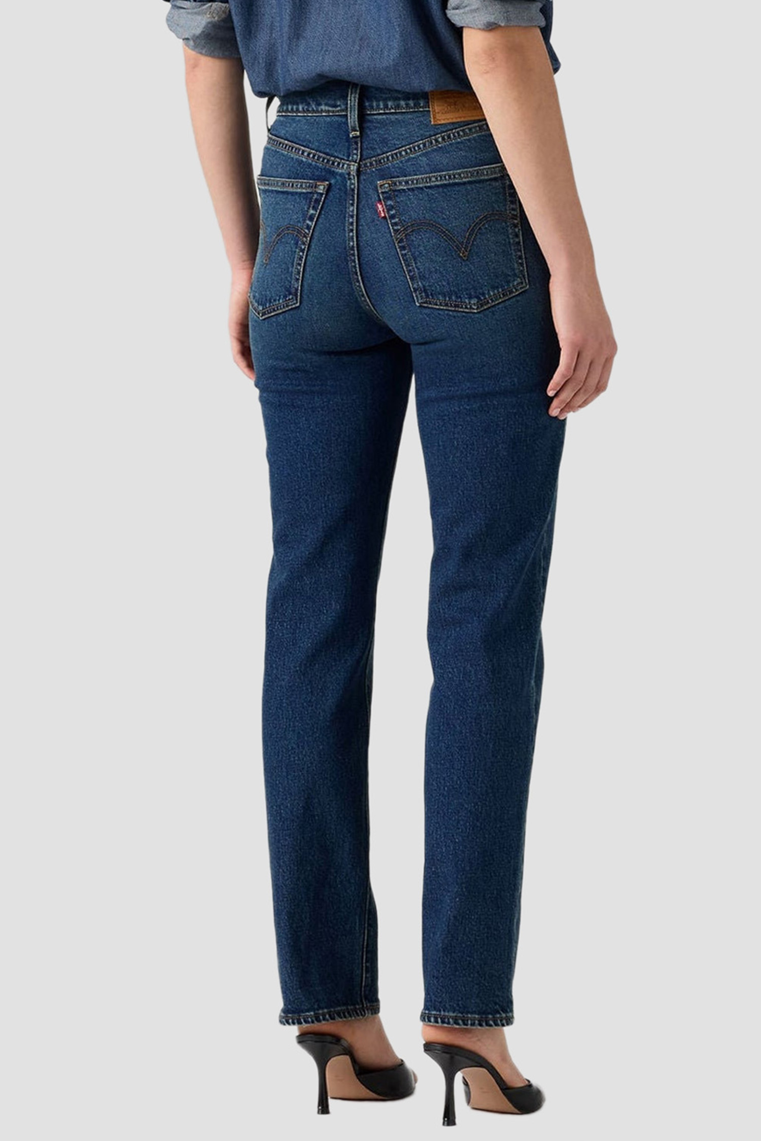 Женские темно-синие джинсы Ribcage Slim Levi’s® 0081W;0008