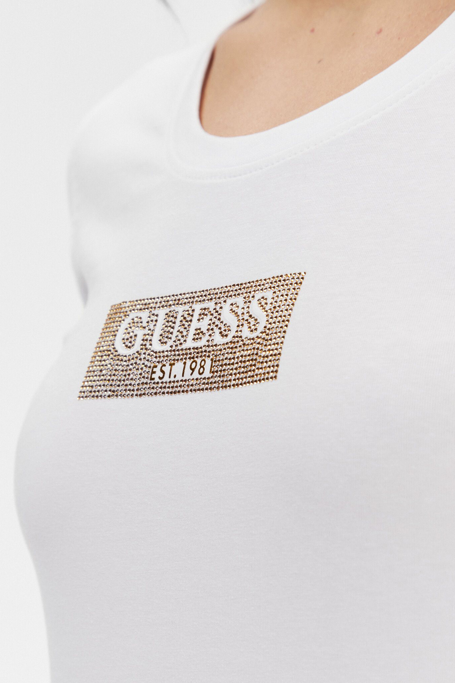 Жіноча біла футболка Guess W4RI33.J1314;G011