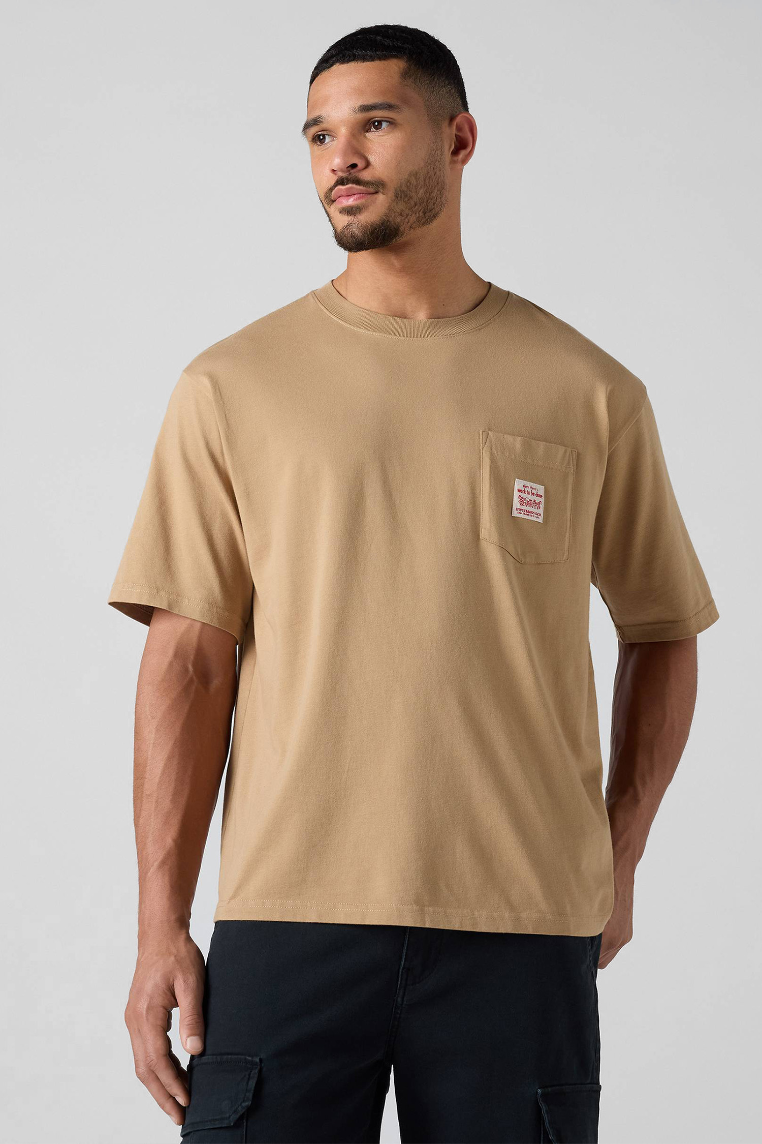 Мужская бежевая футболка Levi’s® 004NU;0001