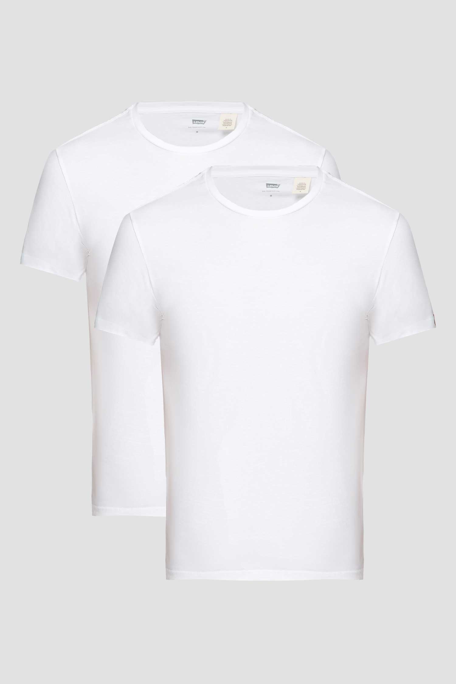 Мужская белая футболка Crew Neck Slim Fit (2 шт) Levi’s® 82176;0002