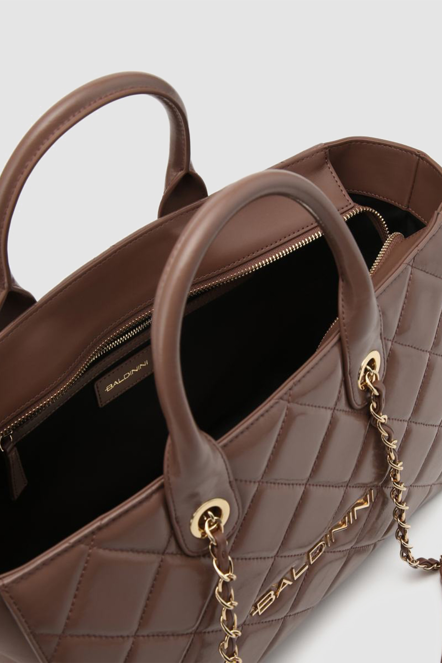 Жіноча коричнева шкіряна сумка BALDININI G4FPWGEW0012;022
