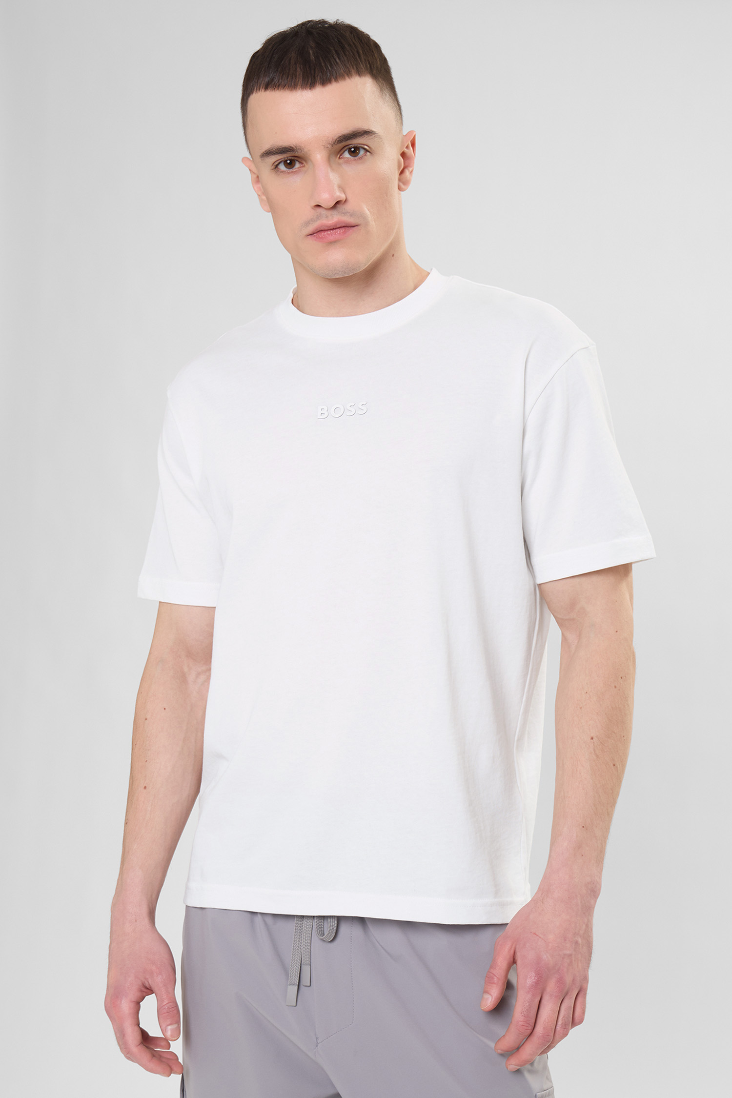 Чоловіча біла футболка BOSS 50519368;100