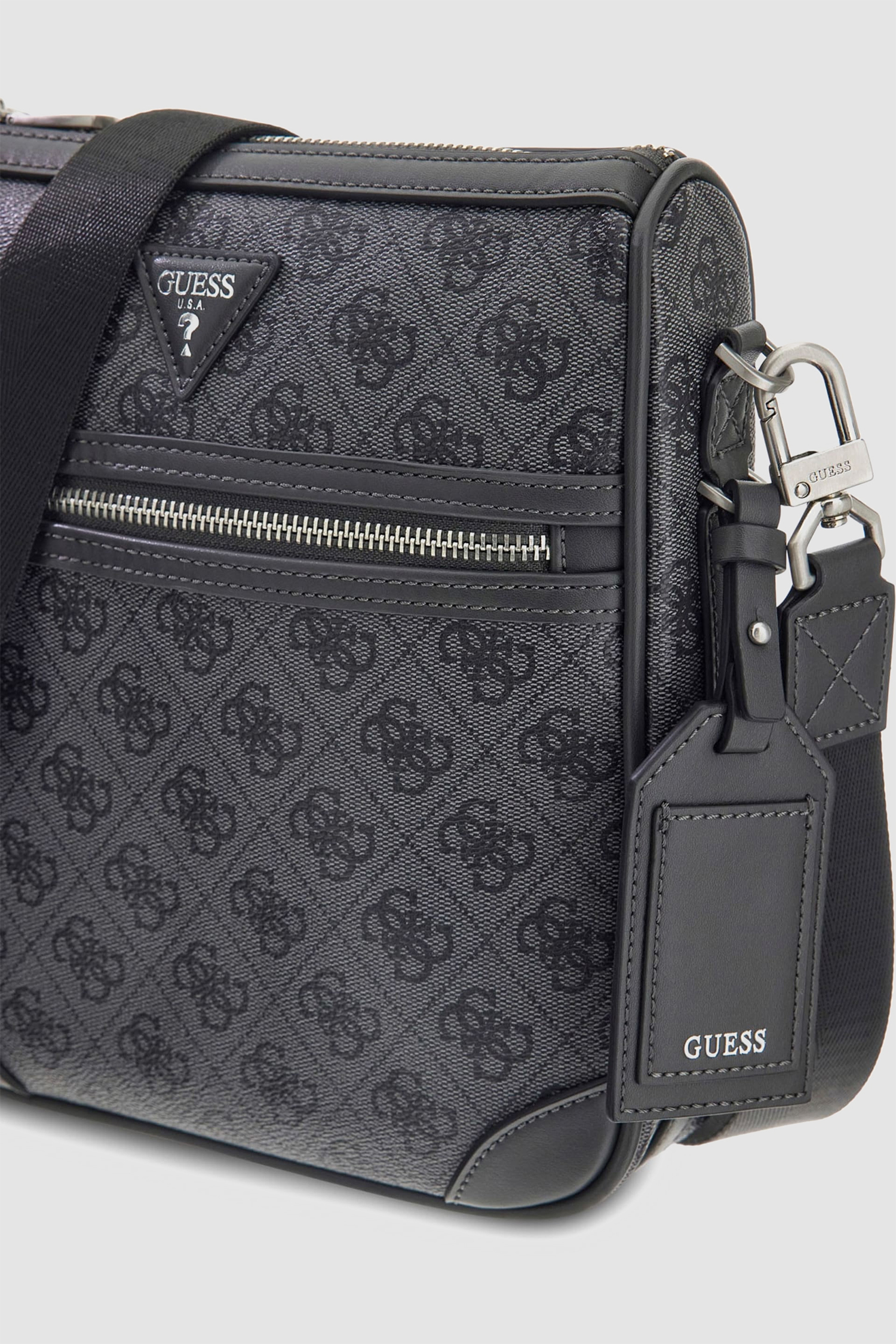 Мужская серая сумка с узором Guess HMMILL.P6217;BTH