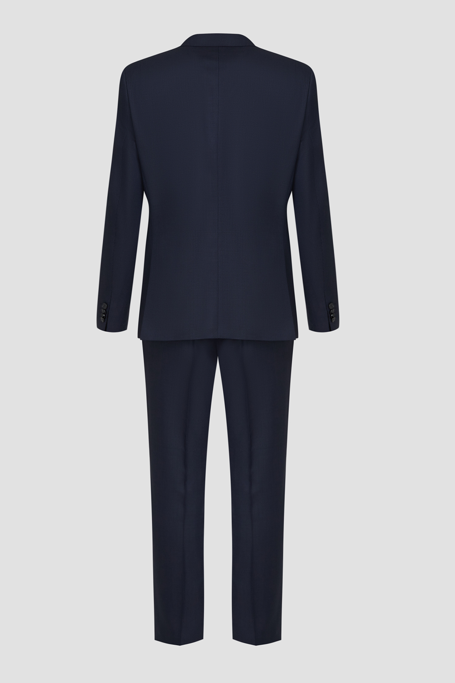 Мужской темно-синий шерстяной костюм (пиджак, брюки) BOSS 50509460;404
