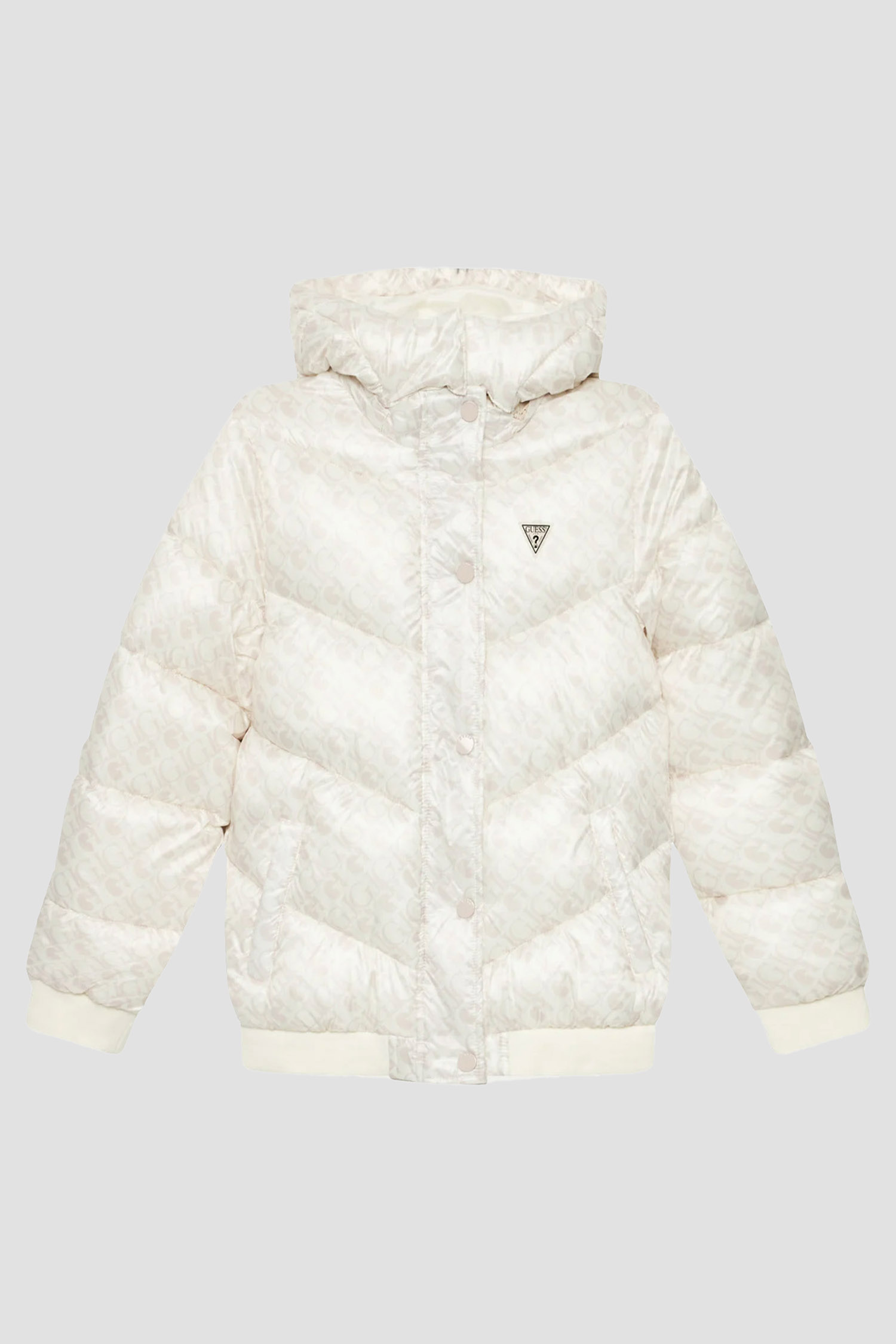 Детская бежевая куртка с узором Guеss Kids J4YL02.WEGY0;P0FK