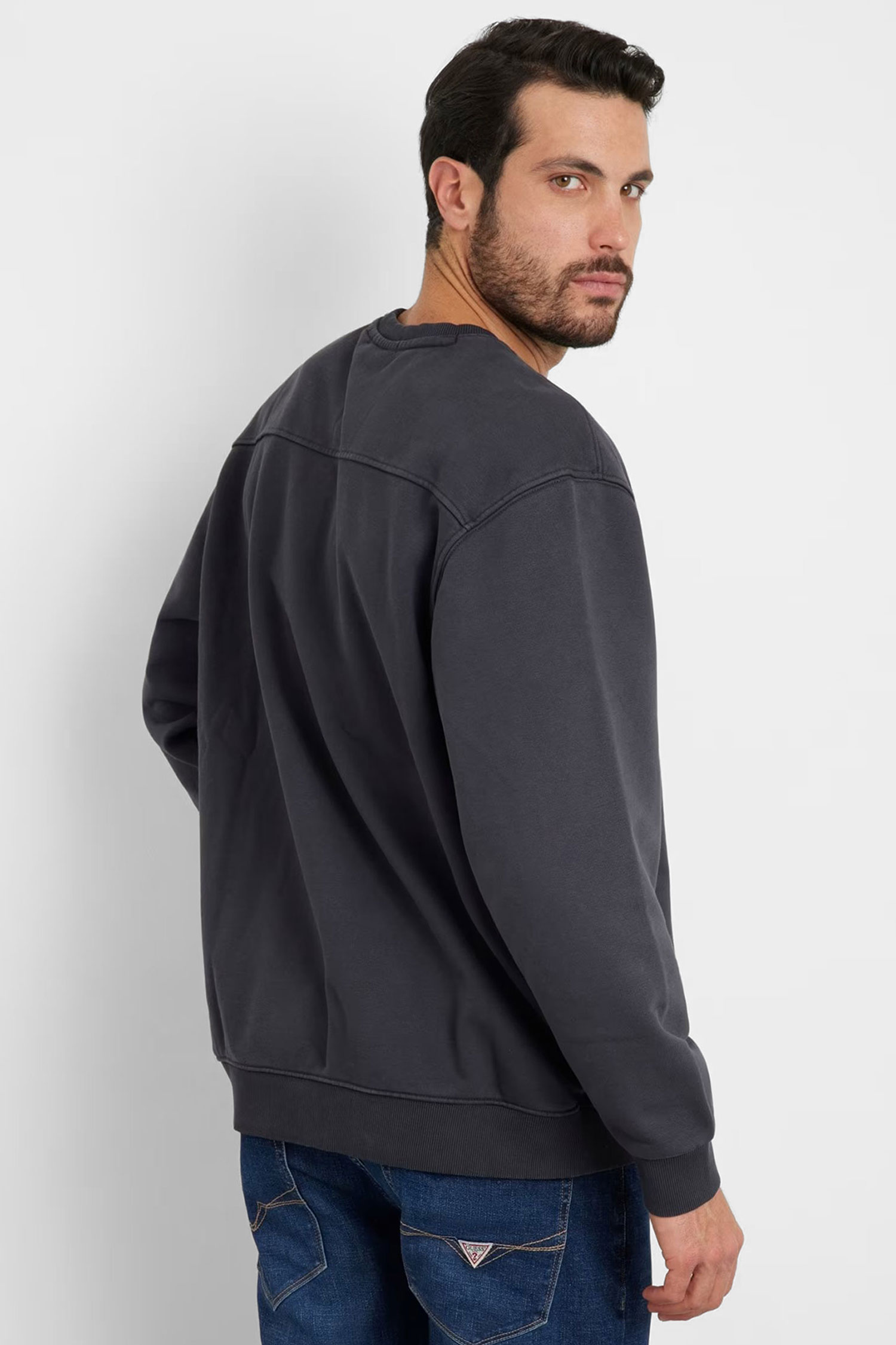 Мужской черный свитшот Guess M4YQ11.KBY51;JBLK