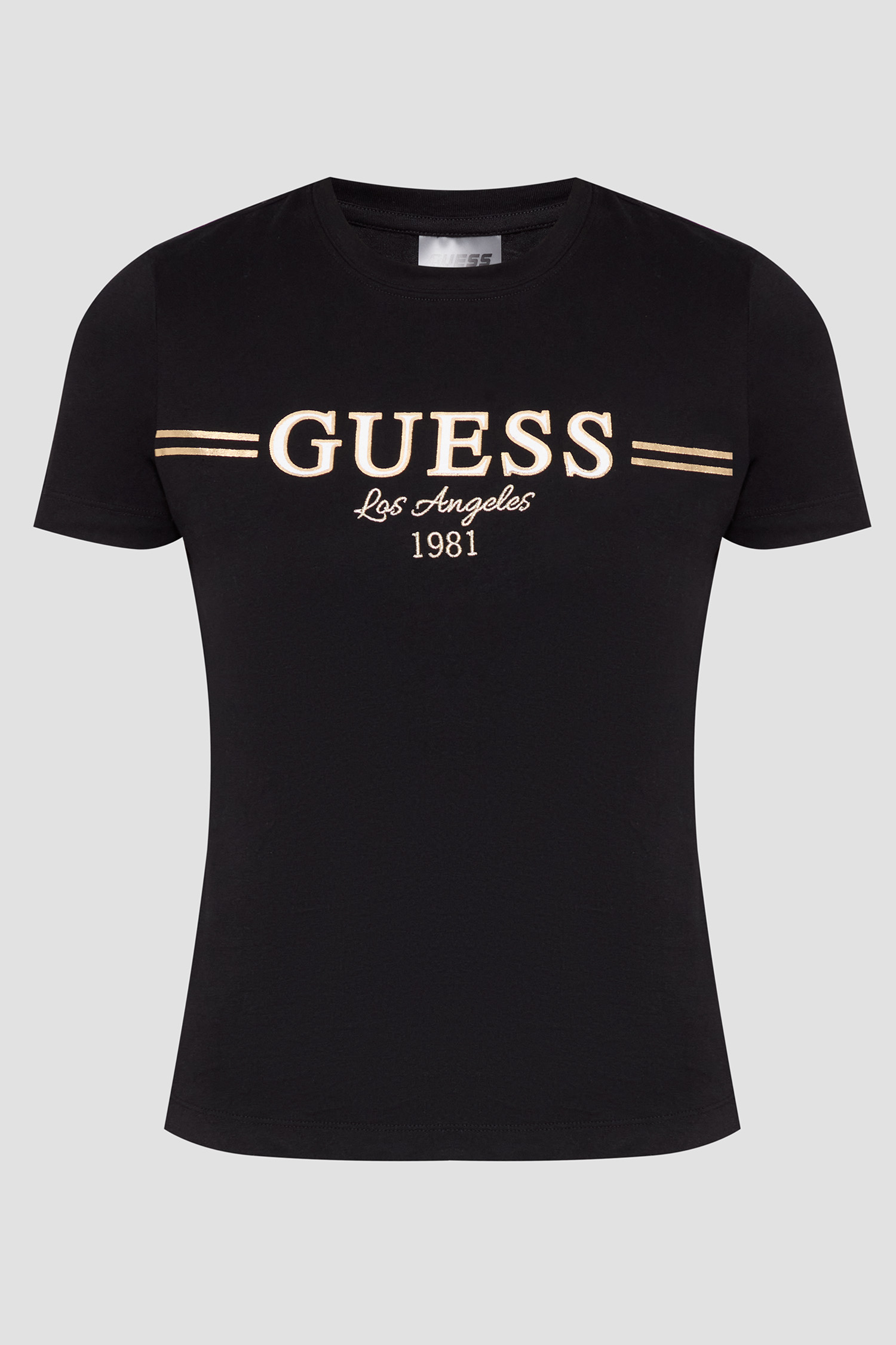 Жіноча чорна футболка Guess V5BI15.KA260;JBLK