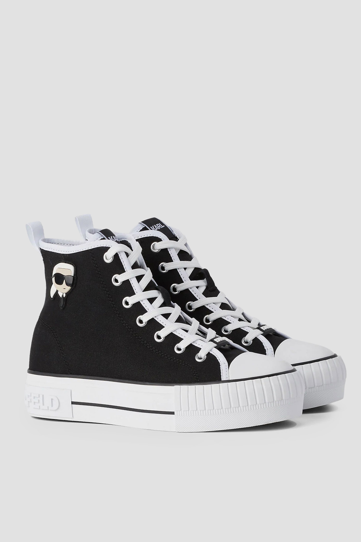 Женские черные кеды Karl Lagerfeld KL60444;900