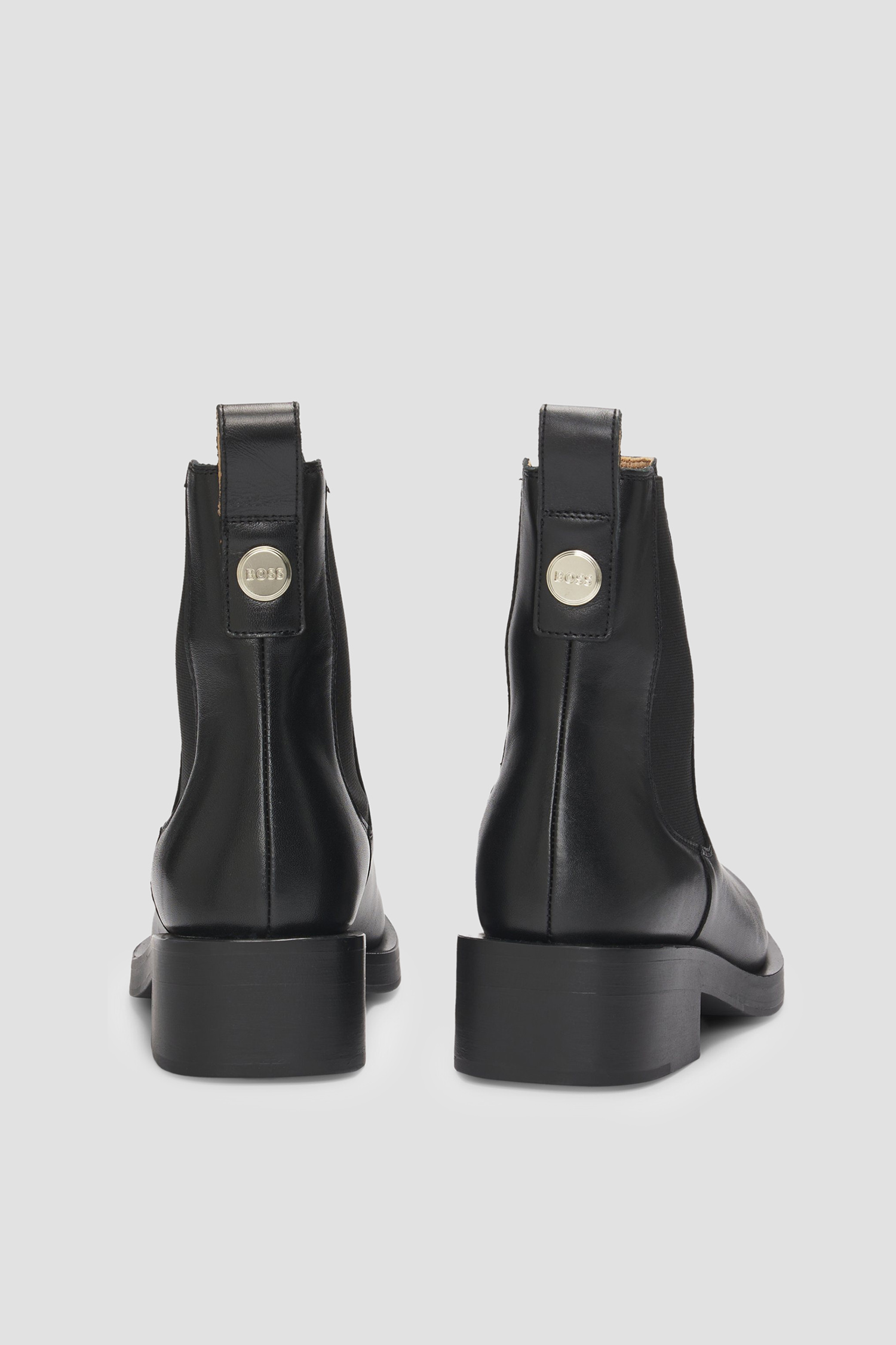 Жіночі чорні шкіряні челсі BOSS 50536638;001