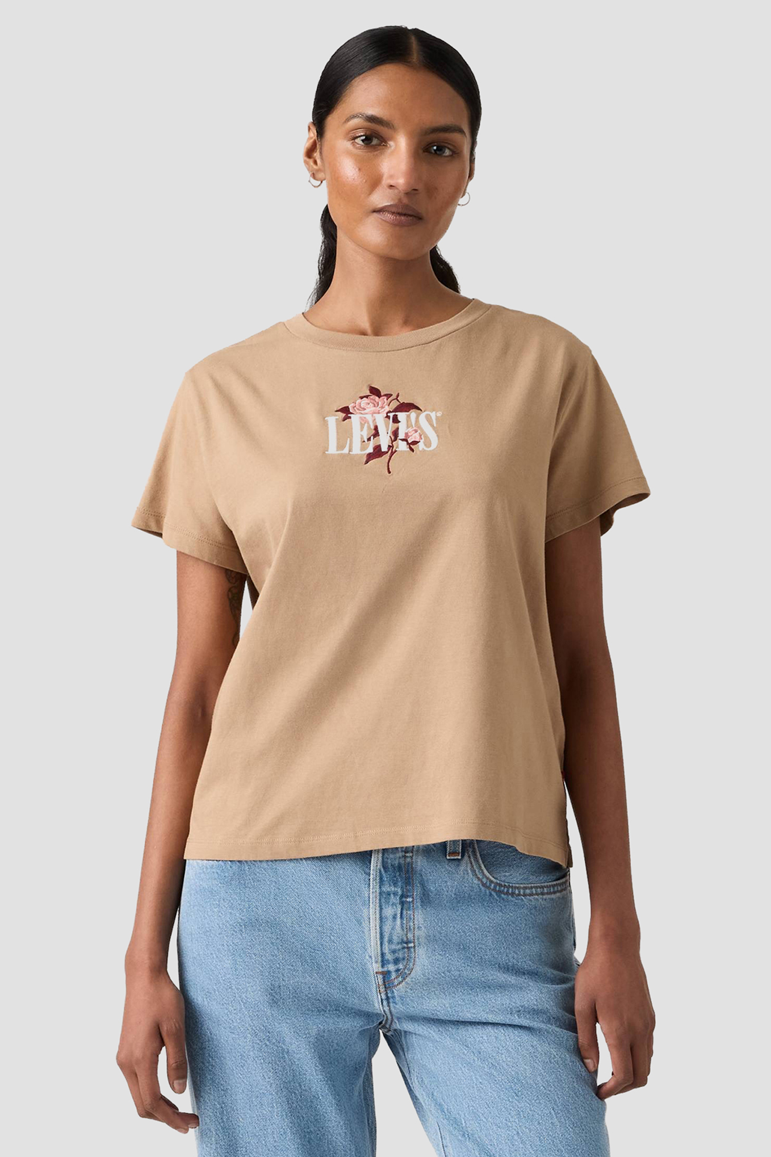 Женская бежевая футболка Levi’s® A8804;0067