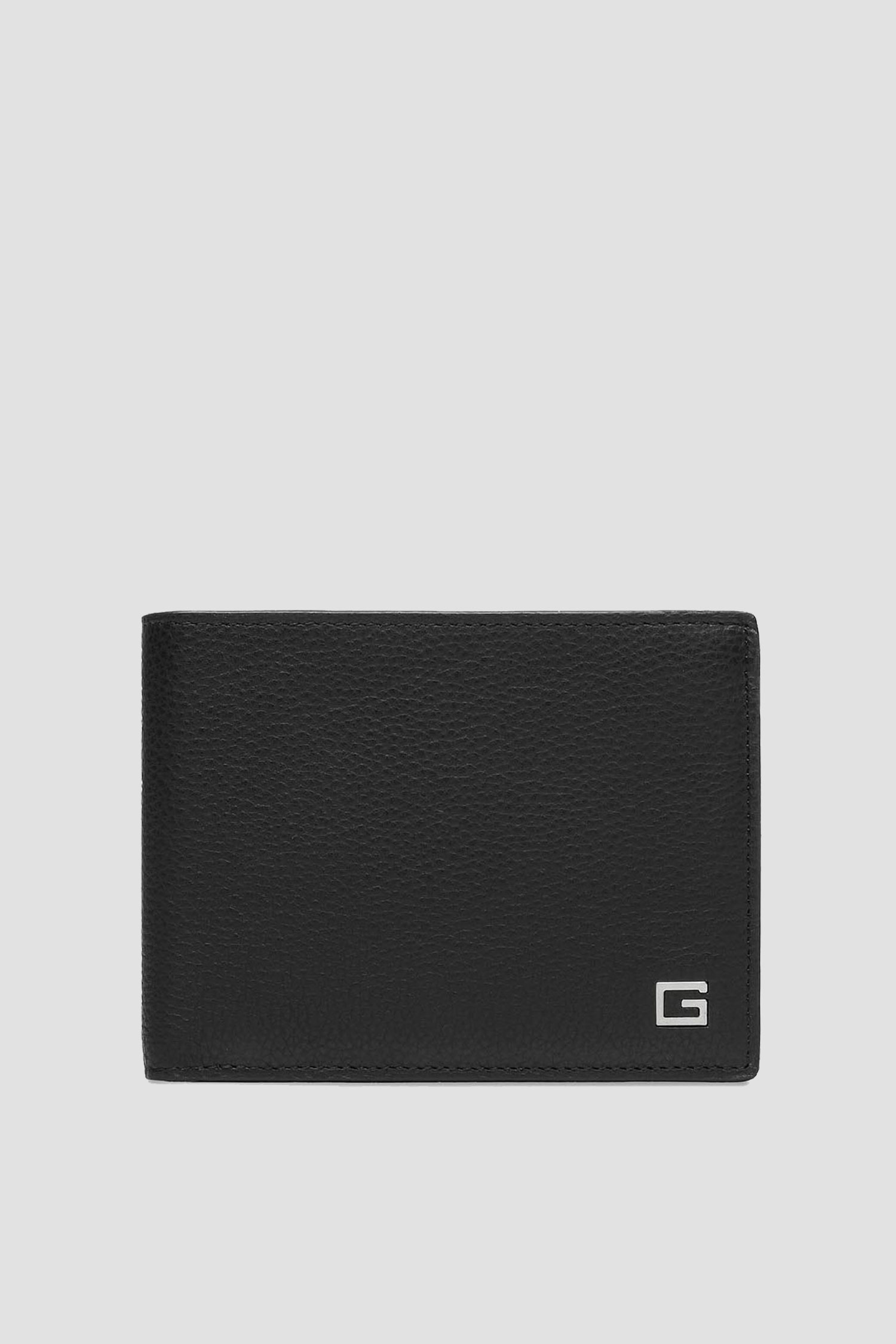 Чоловічий чорний шкіряний гаманець Guess SMNEZU.LEA20;BLA