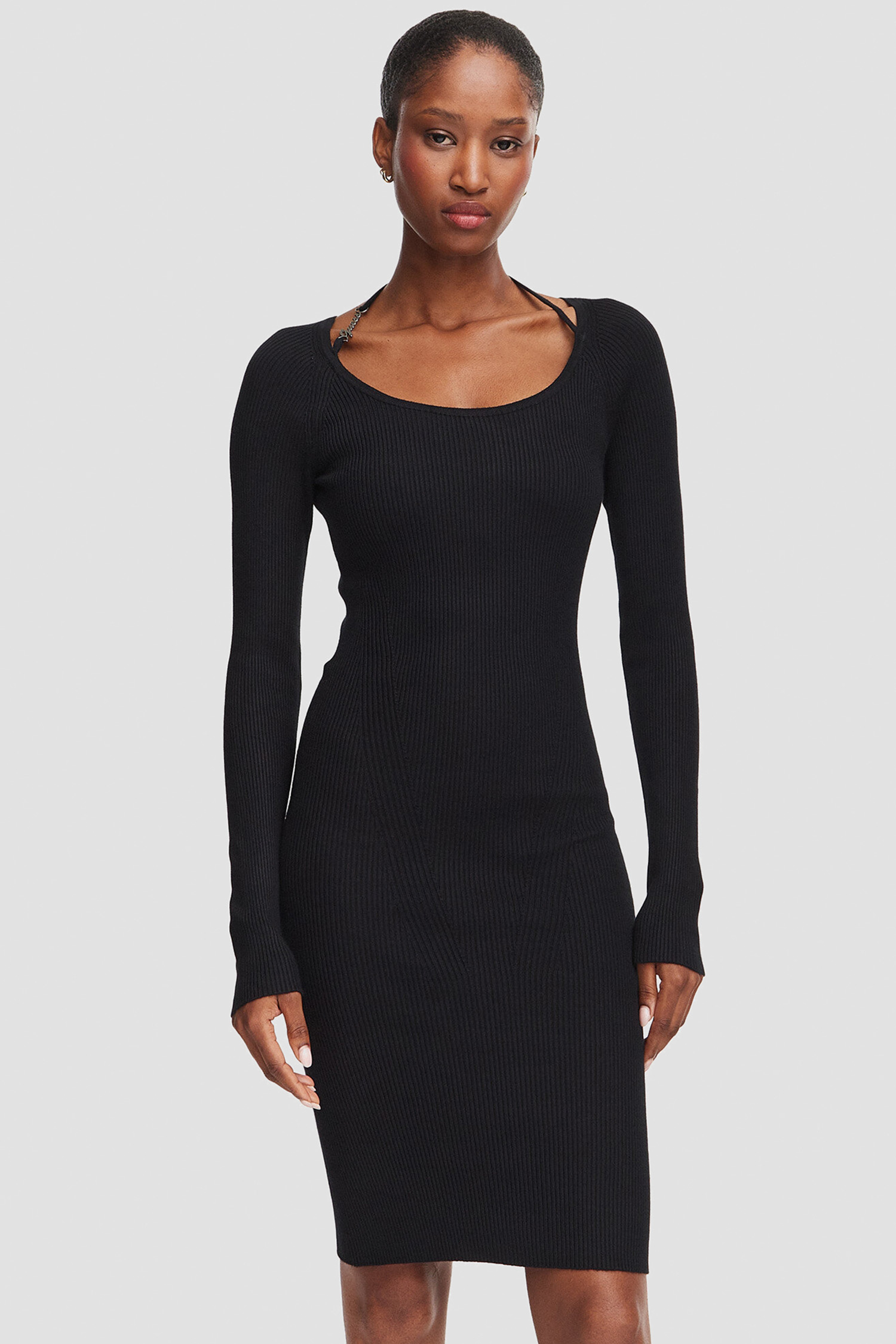 Женское черное платье Guess W6YK33.Z0968;JBLK