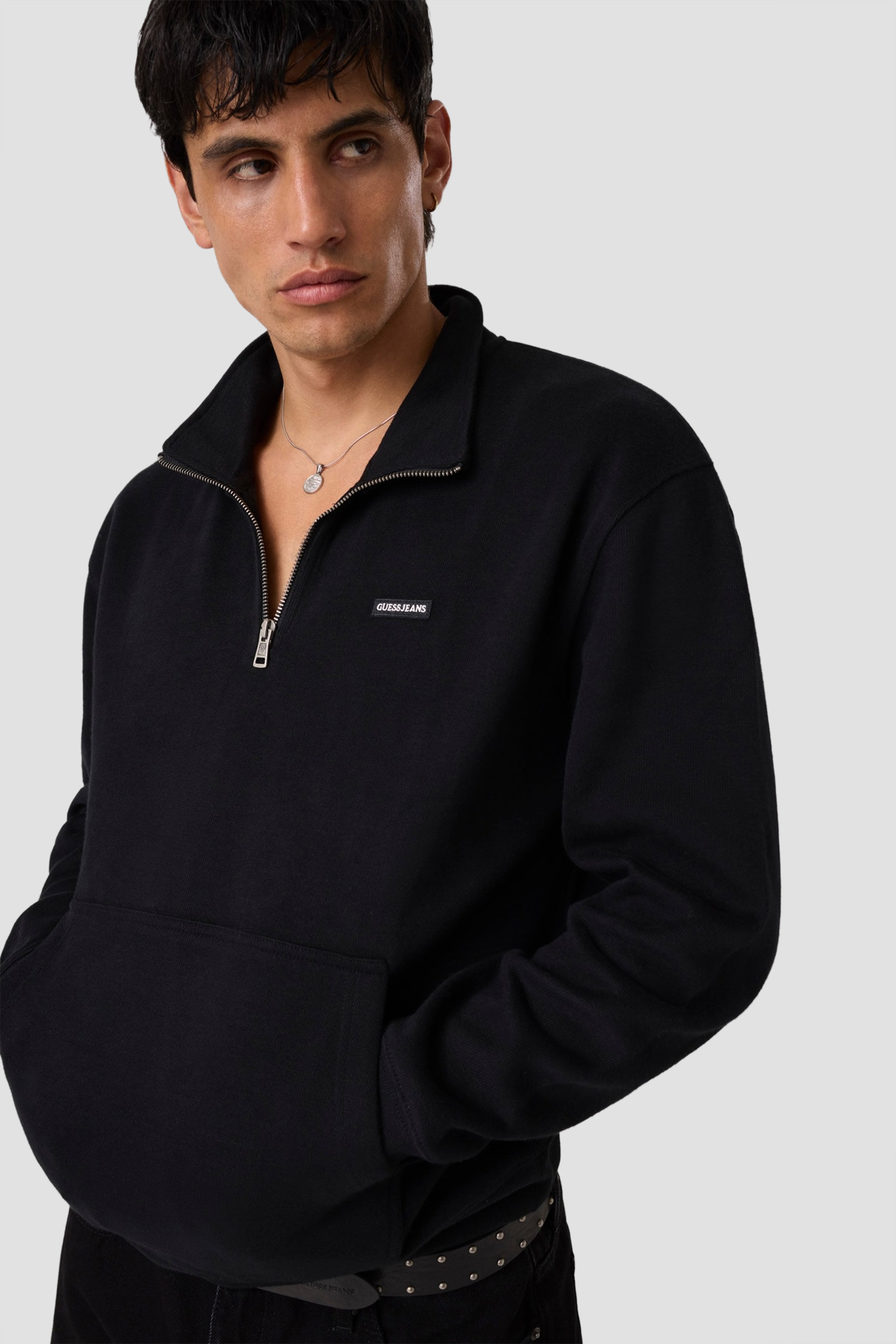 Мужская черная спортивная кофта Guess Jeans M6BQ04.K5405;JBLK