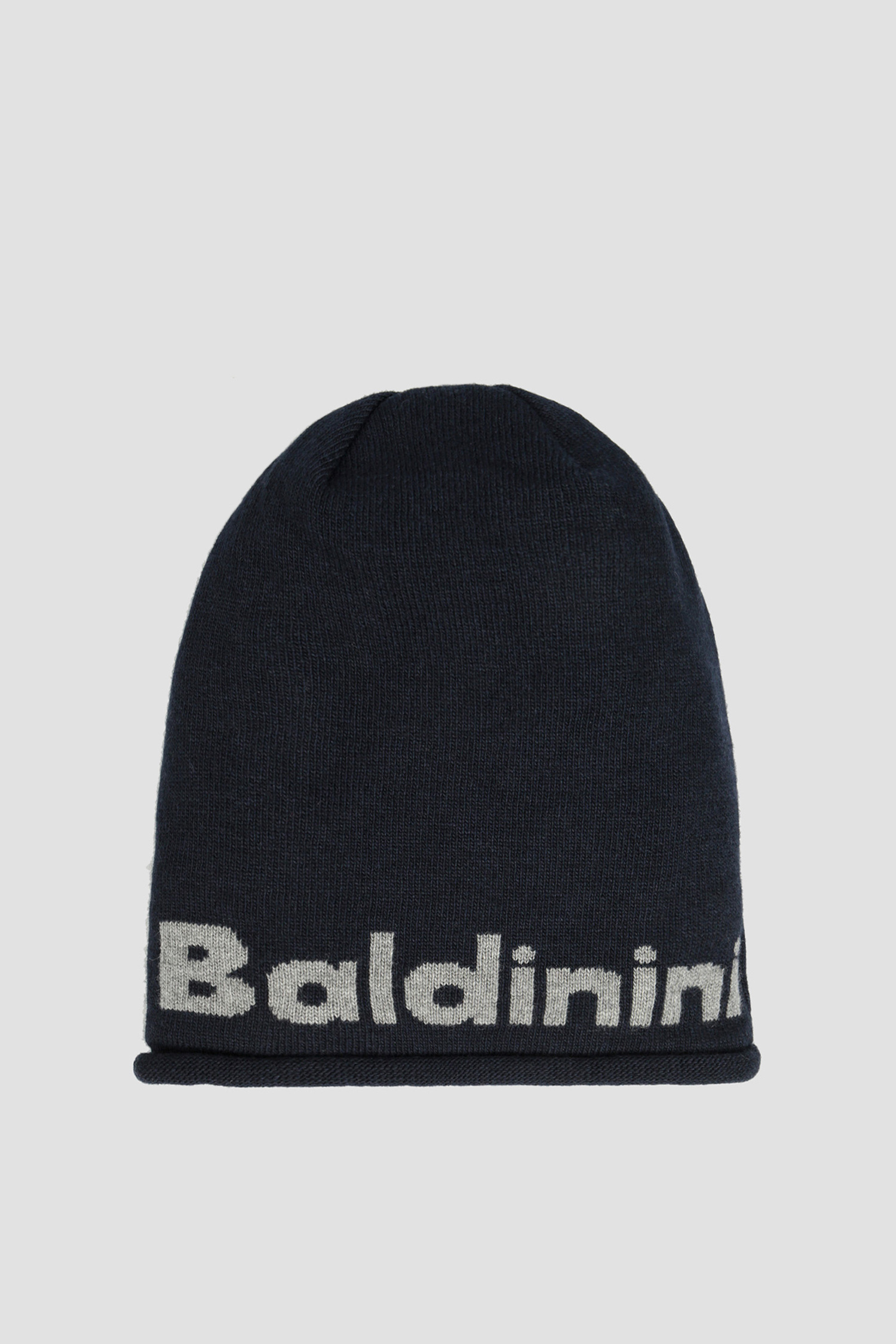Мужская темно-синяя шерстяная шапка Baldinini 121003;10
