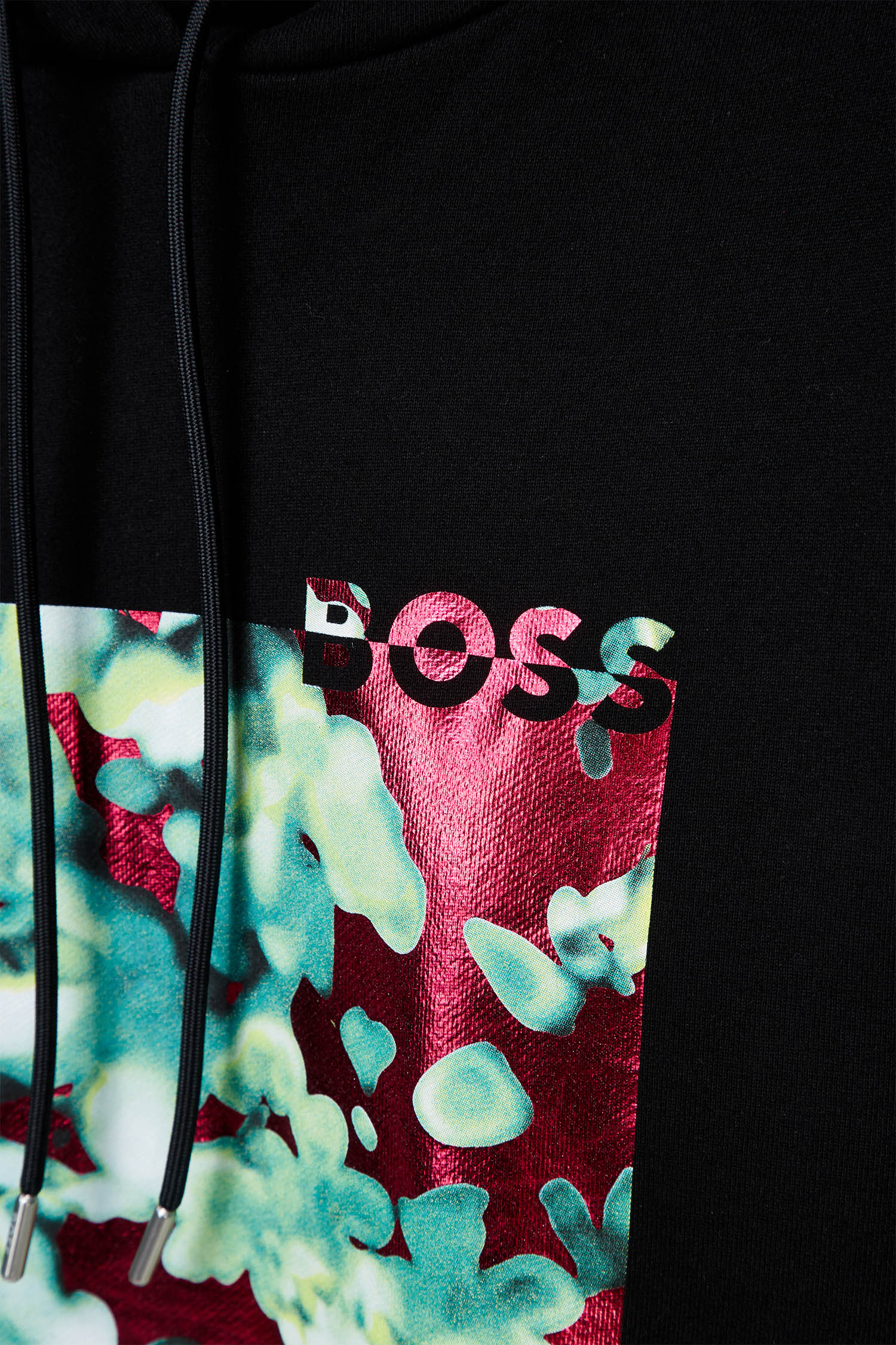 Женское черное худи BOSS 50500066;001