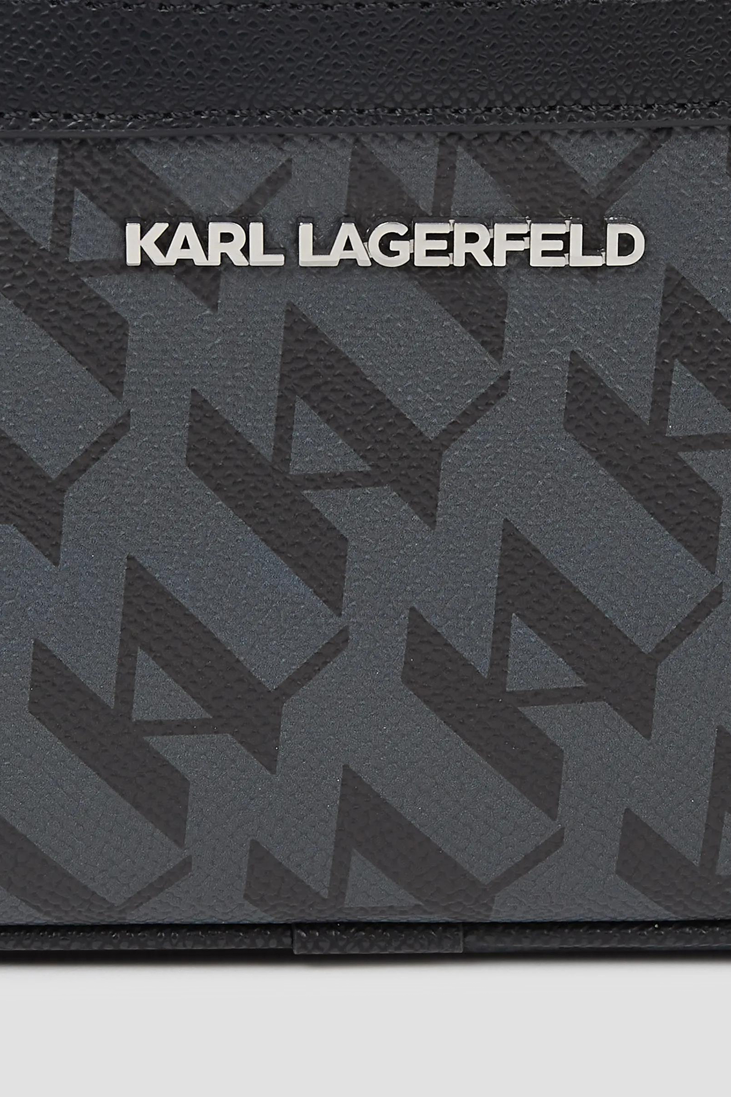Мужская темно-серая сумка с узором Karl Lagerfeld B3M30259;999