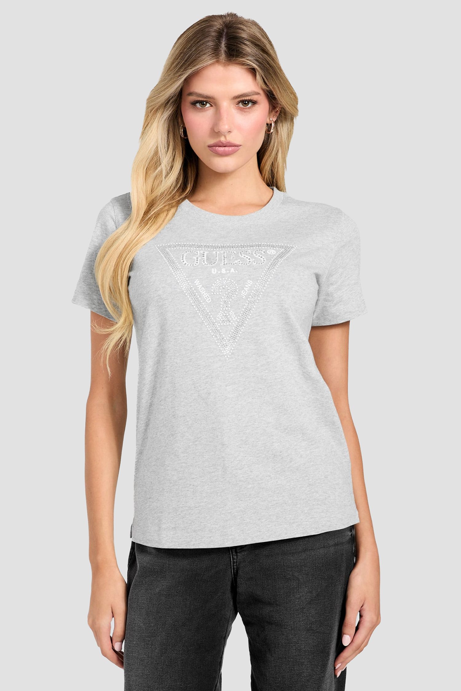 Женская серая футболка Guess W5BI18.I3Z14;LMGY
