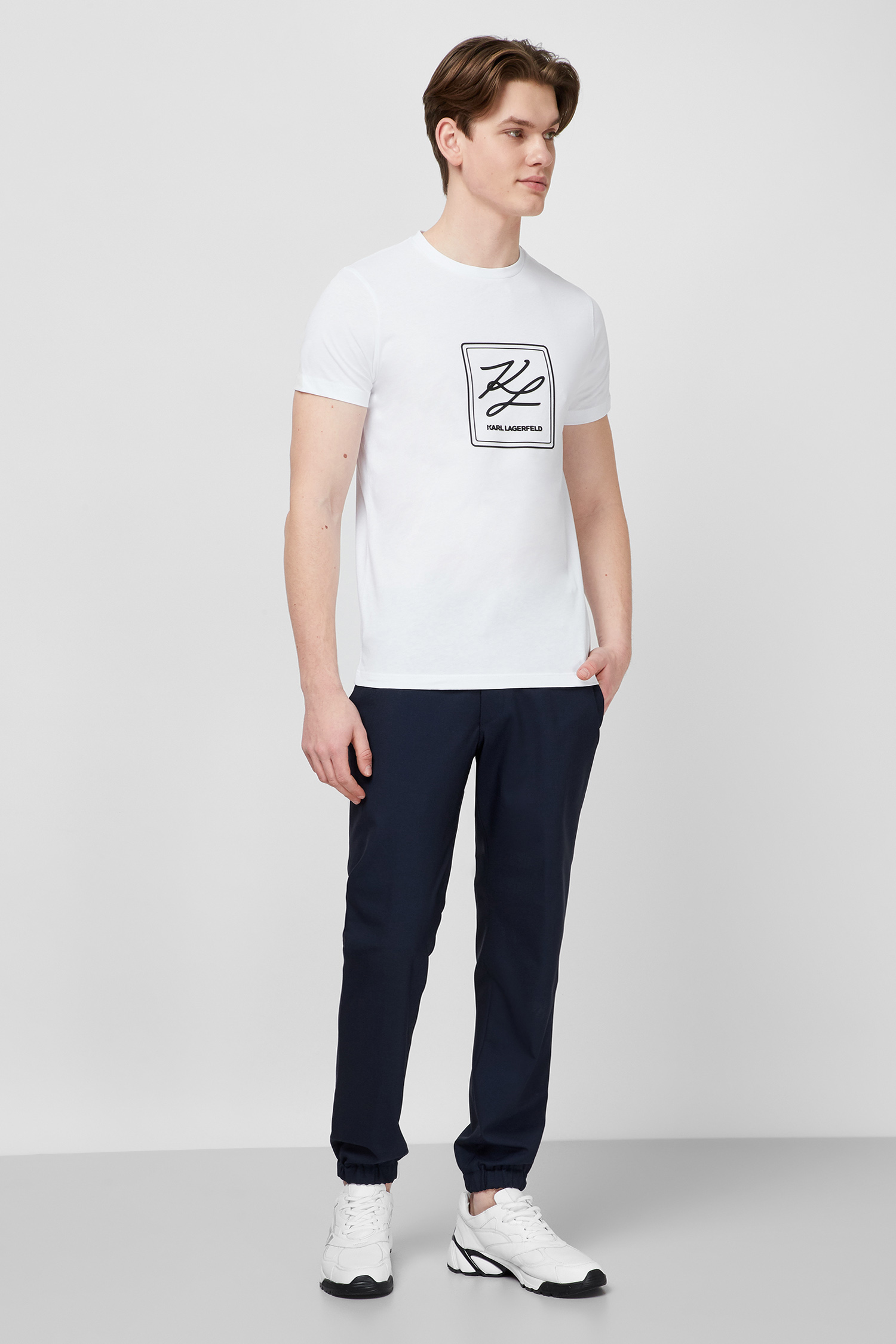 Біла футболка для хлопців Karl Lagerfeld 511224.755041;10