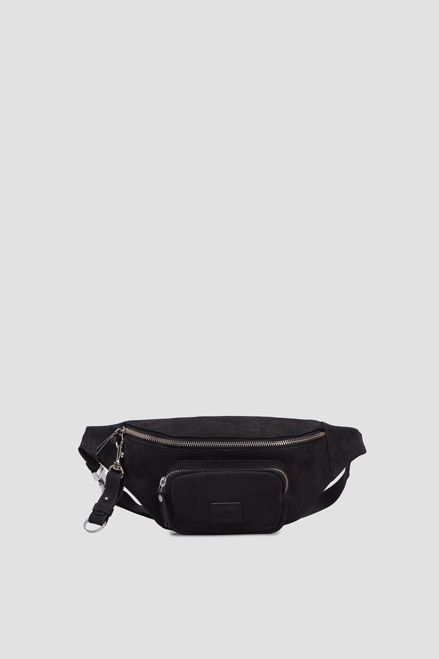 Черная кожаная поясная сумка для девушек SuperDry W9110138A;02A