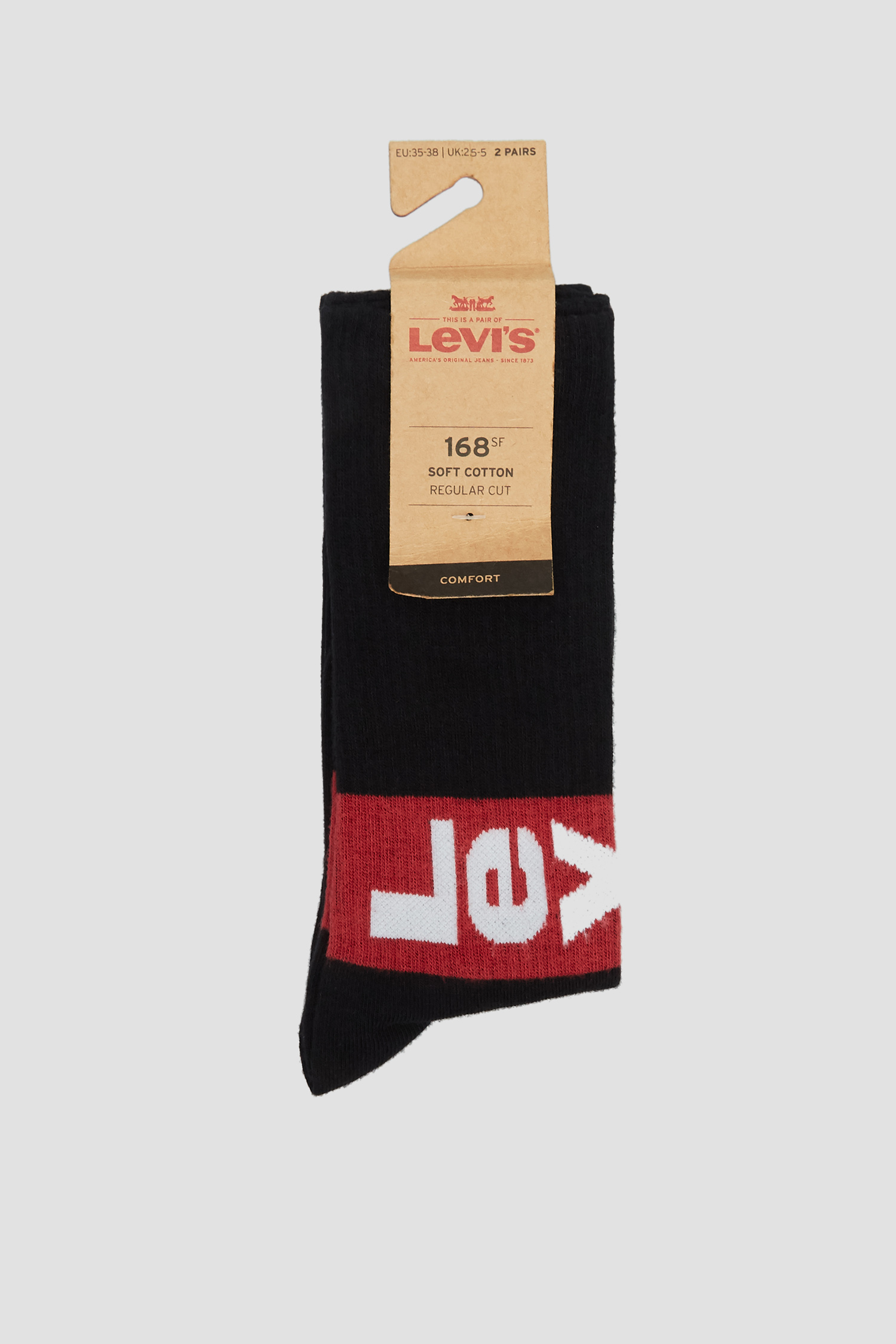 Чорні бавовняні шкарпетки для дівчат (2 пари) Levi’s® 93048001;200