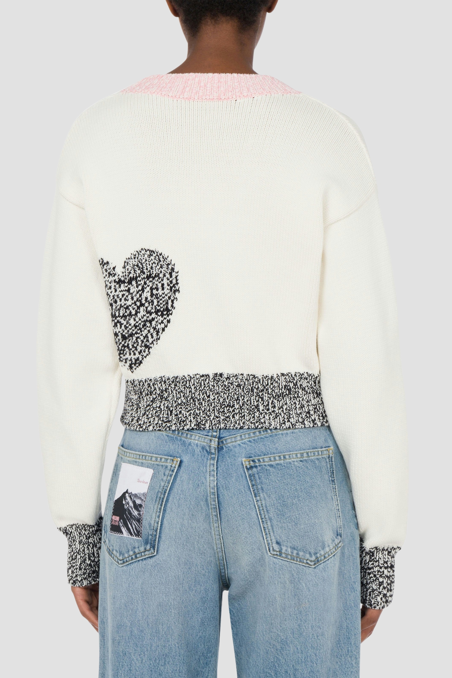 Женский белый кардиган Moschino A0918.3209;2002