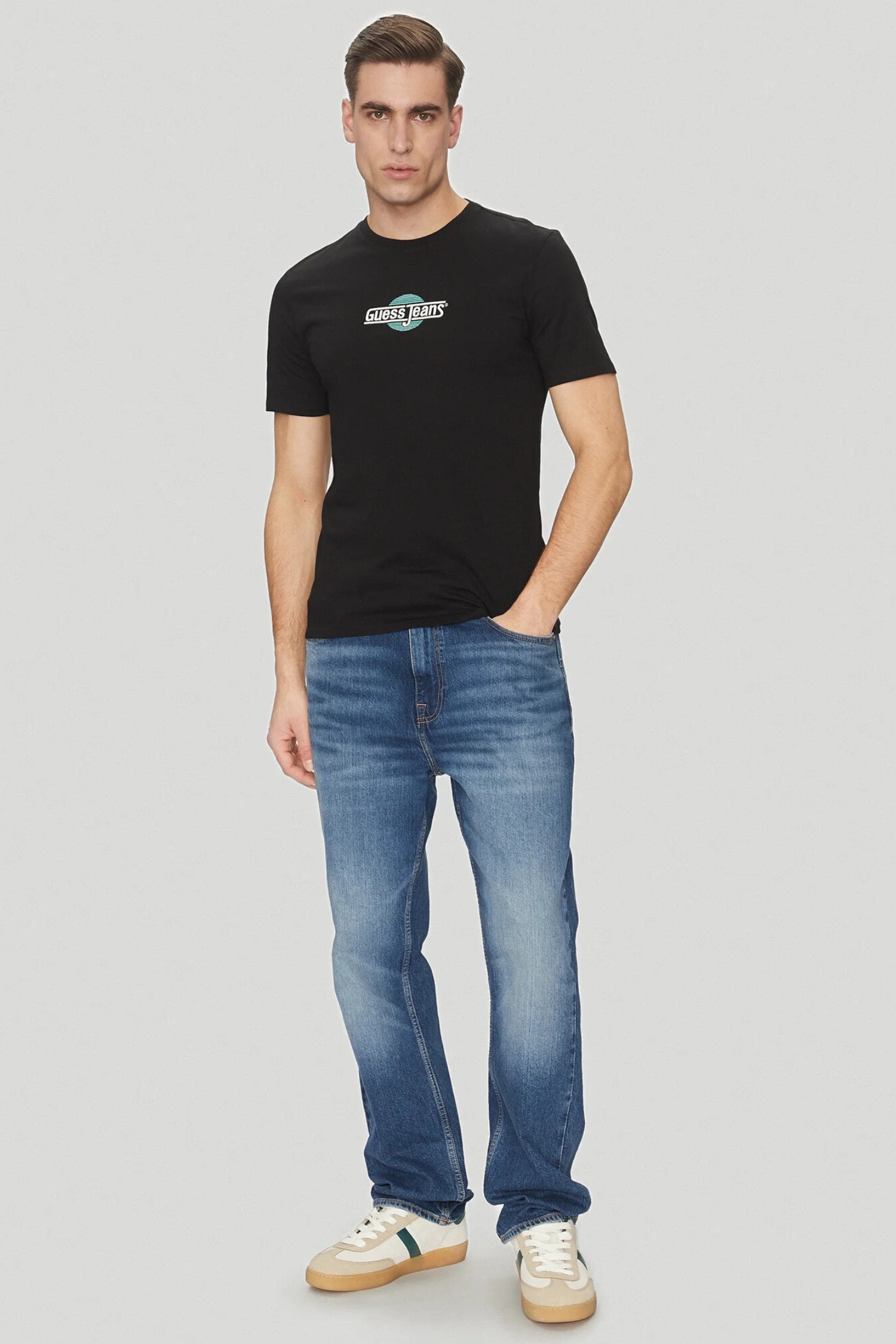 Мужская черная футболка Guess Jeans M5GI23.K8HM0;JBLK