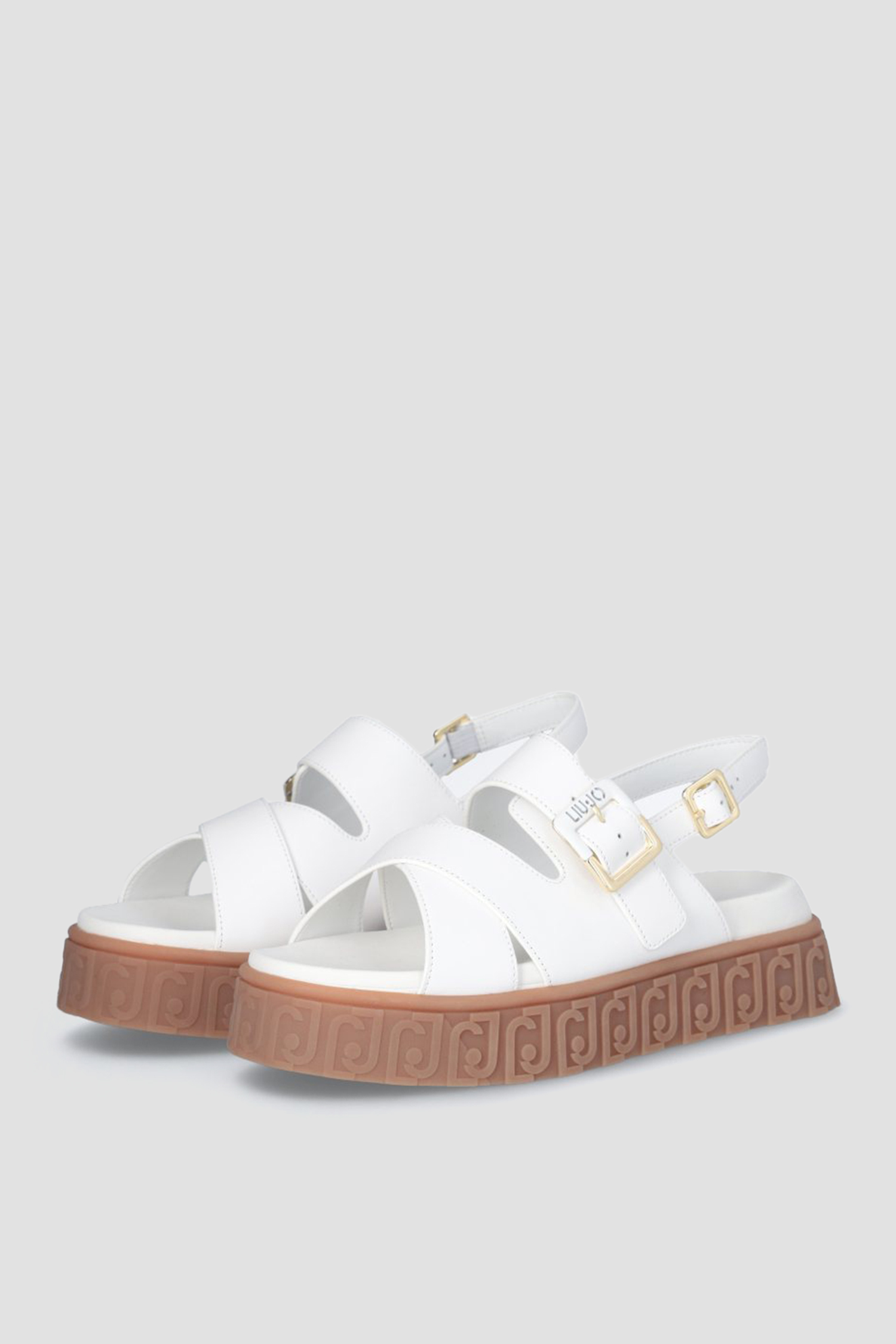 Жіночі білі шкіряні сандалі Liu Jo BA4131.P0102;01111