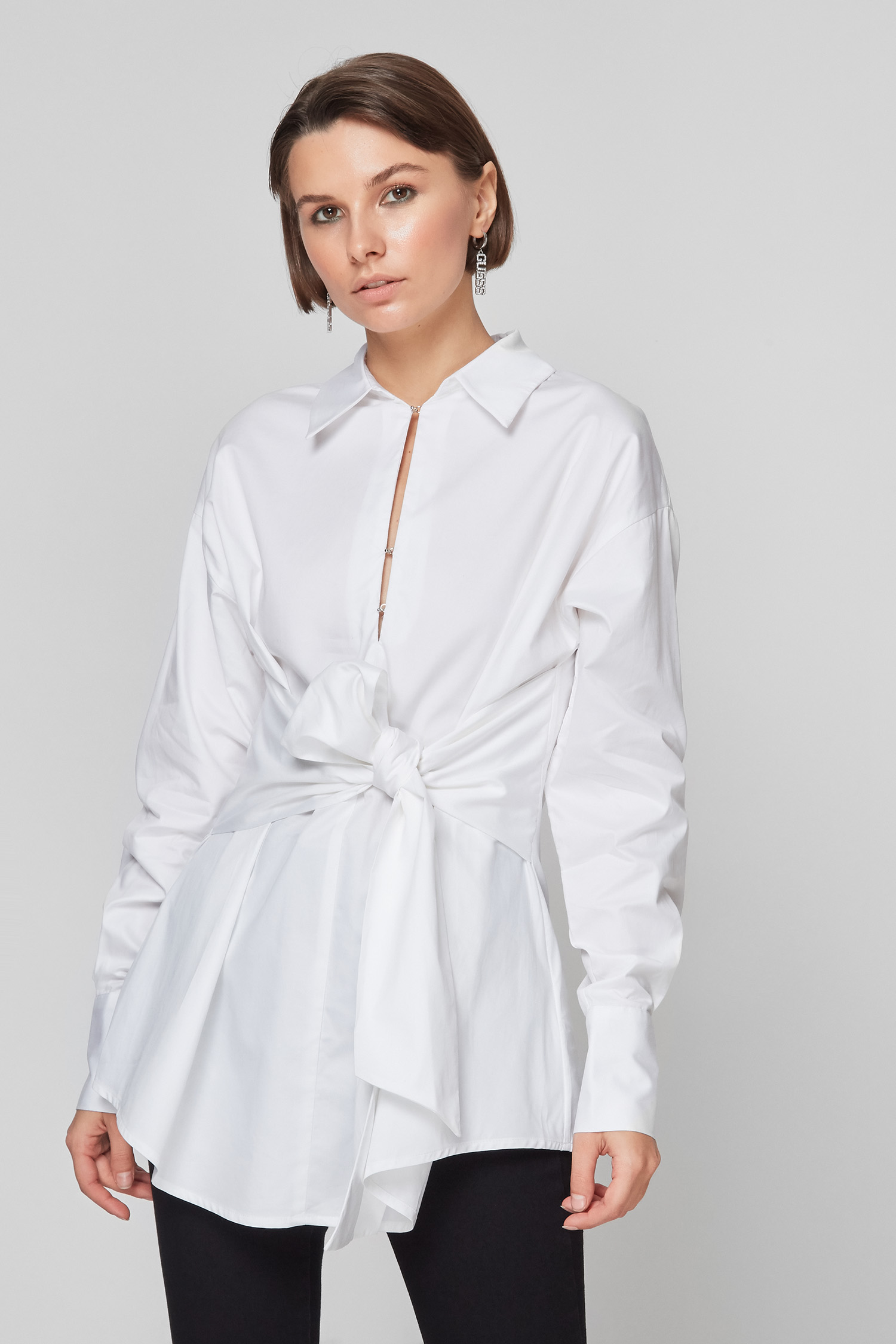 Женская белая блуза Guess W1BH08.WDXM0;G011