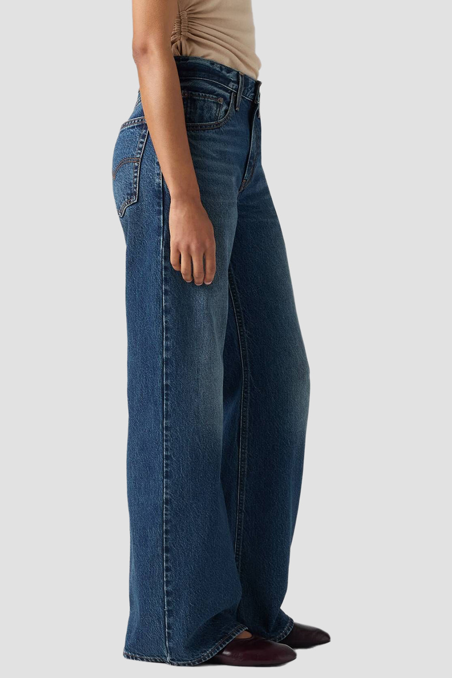 Женские синие джинсы Loose Boot Levi’s® 005DO;0005
