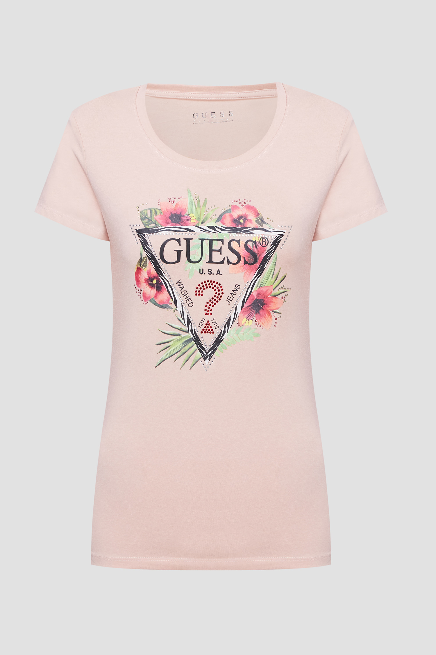 Жіноча пудрова футболка Guess W1GI0N.J1311;G64O