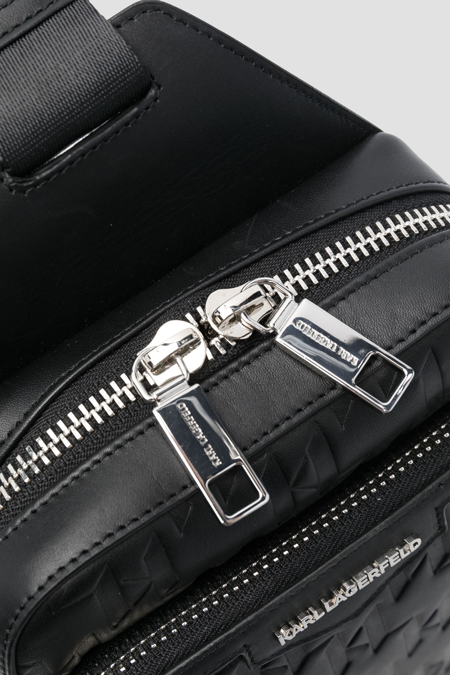 Чоловіча чорна шкіряна сумка Karl Lagerfeld A1M30398;999