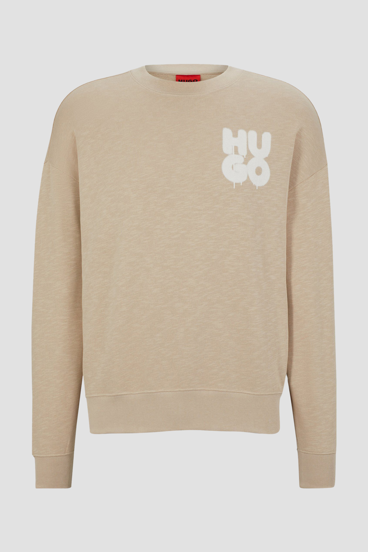 Мужской бежевый свитшот HUGO 50487526;274