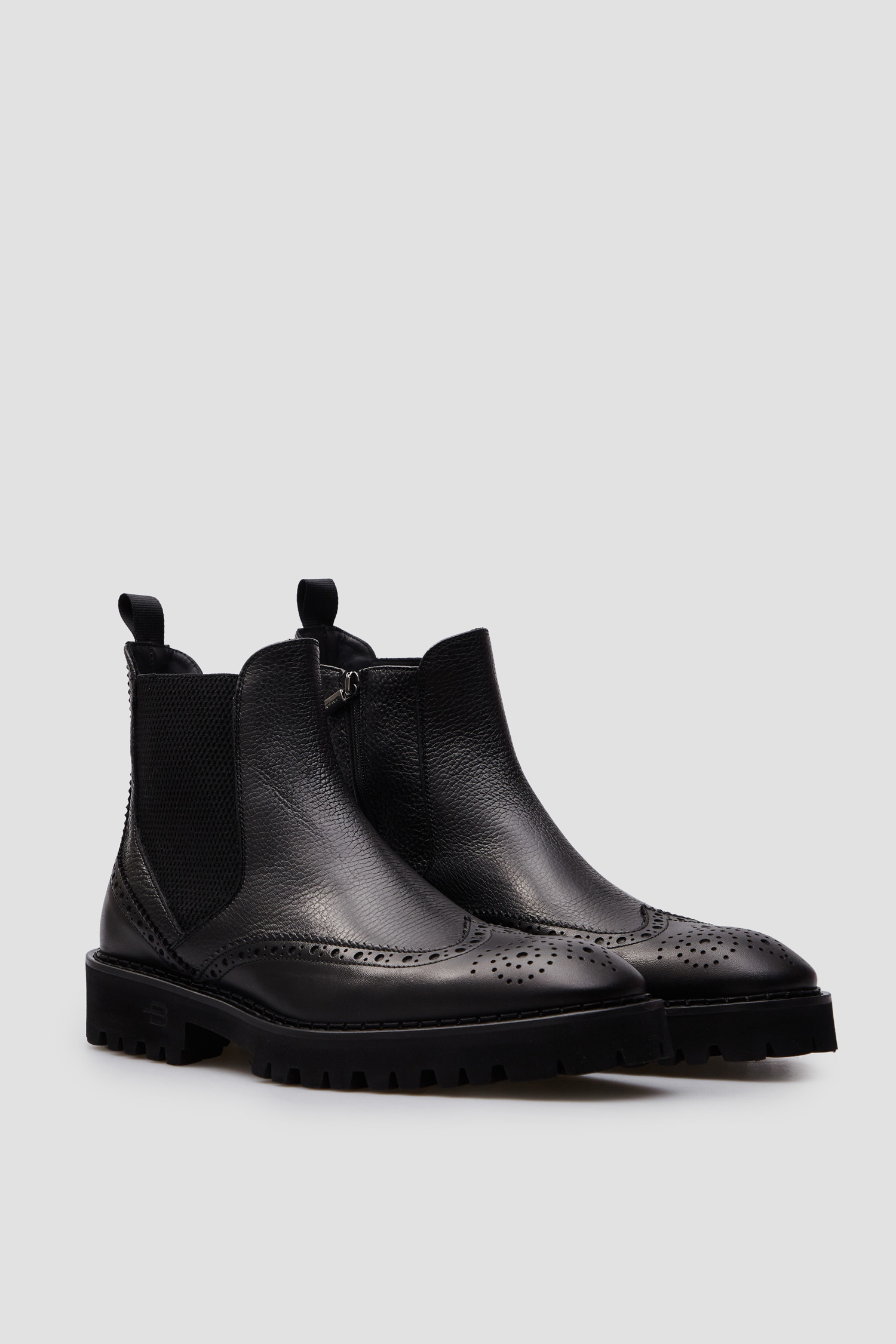 Чоловічі чорні шкіряні черевики BALDININI U5B008P1VICE;0000