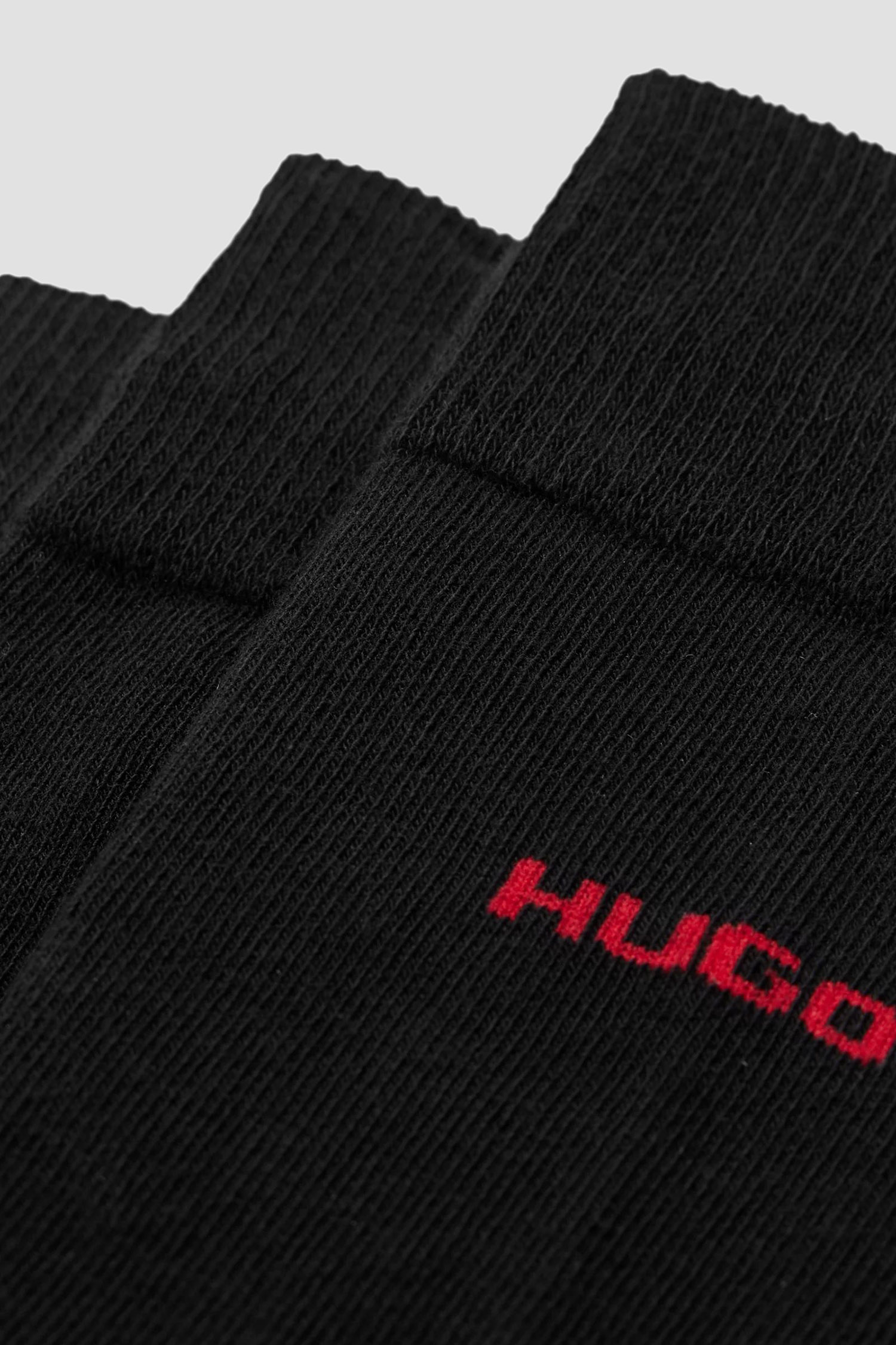 Чоловічі чорні шкарпетки (3 пари) HUGO 50493253;001