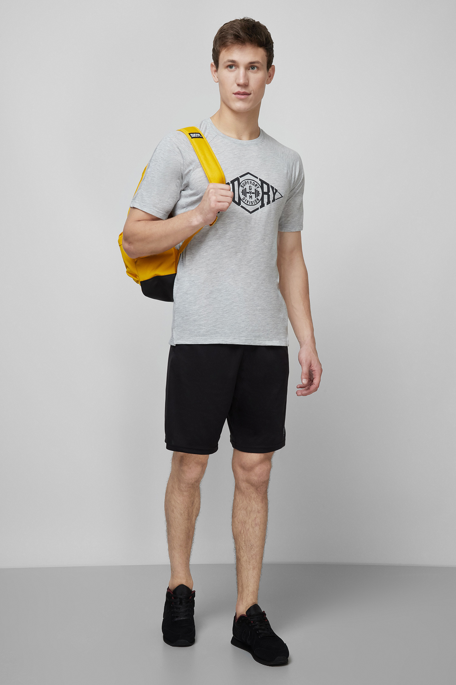 Мужская серая футболка с принтом SuperDry MS310278A;07Q
