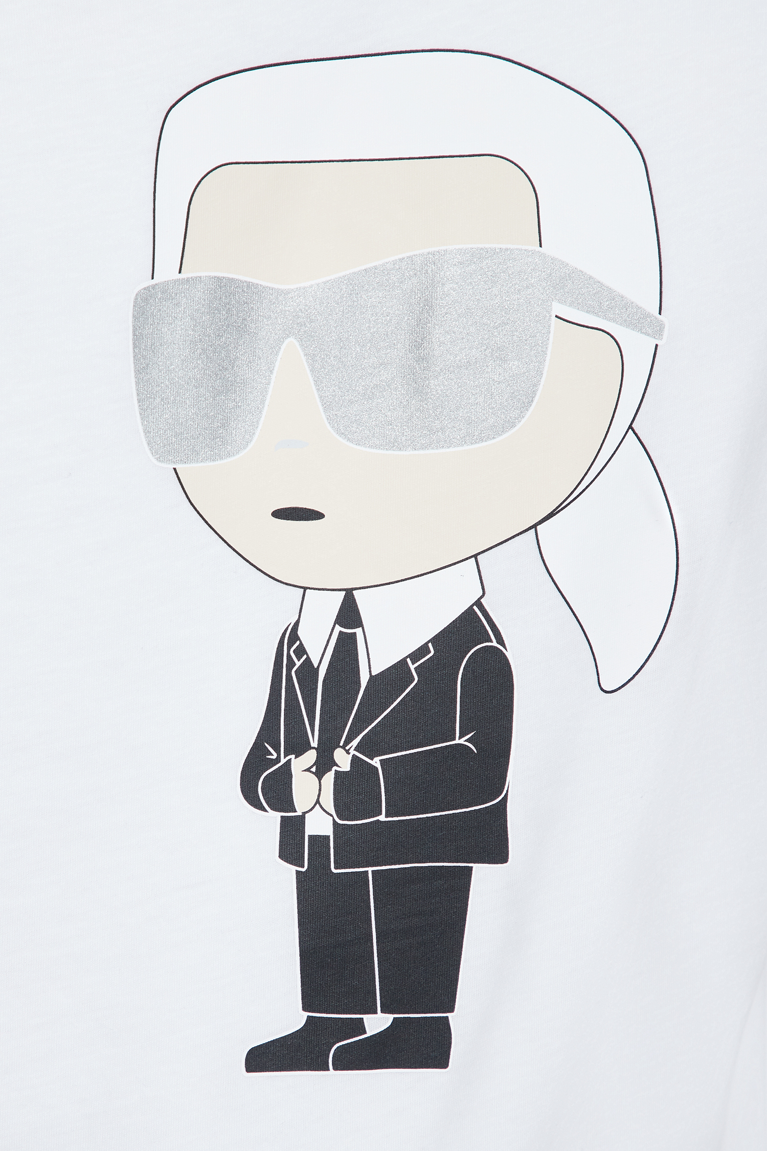 Мужская белая футболка Karl Lagerfeld 532251.755071;100
