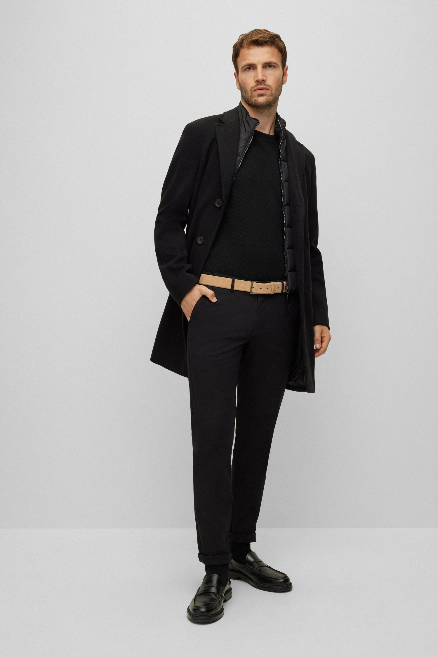 Мужская черная футболка BOSS 50452680;001