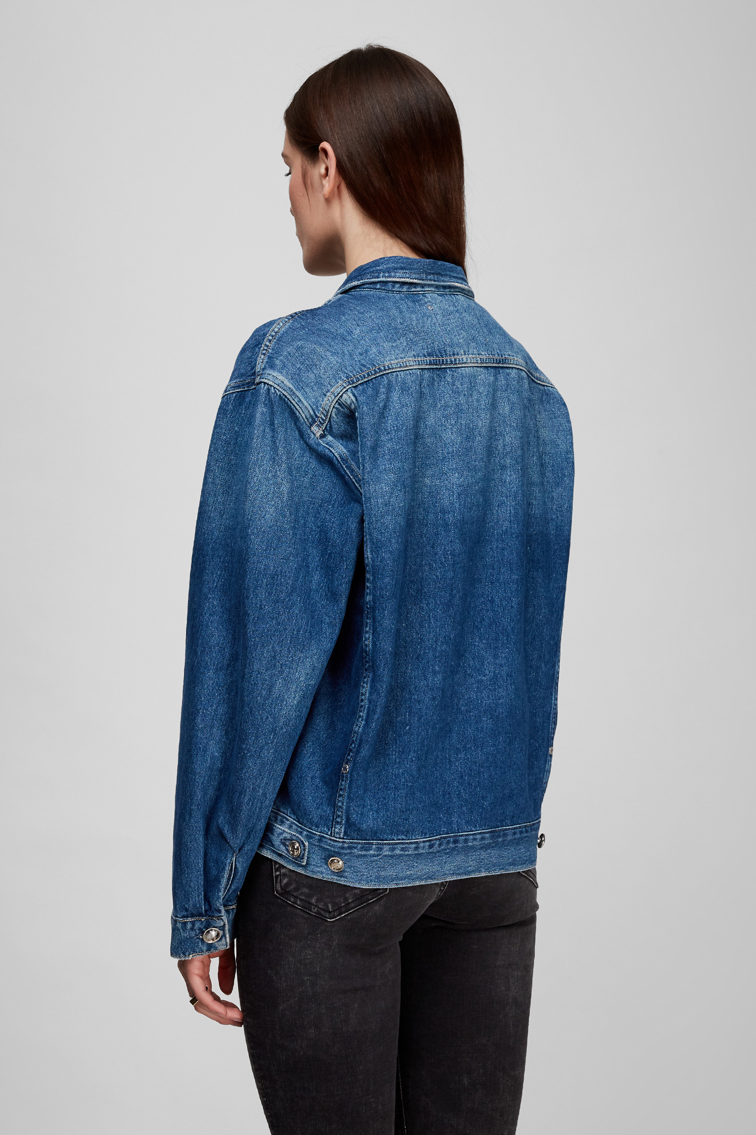 Женская синяя джинсовая куртка Guess W2RN16.D3Y0V;RGEL