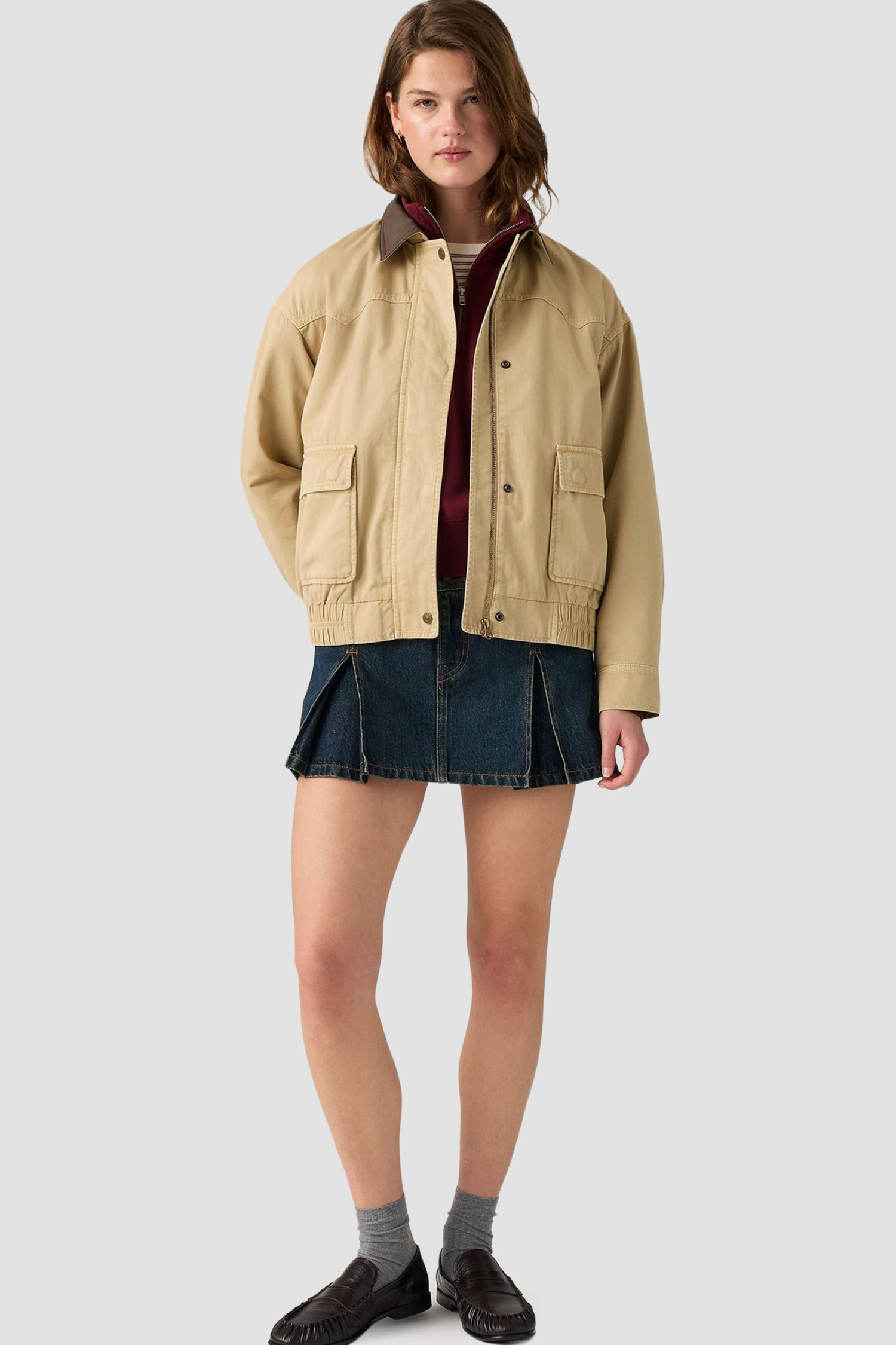 Женская бежевая куртка Levi’s® 006RT;0003