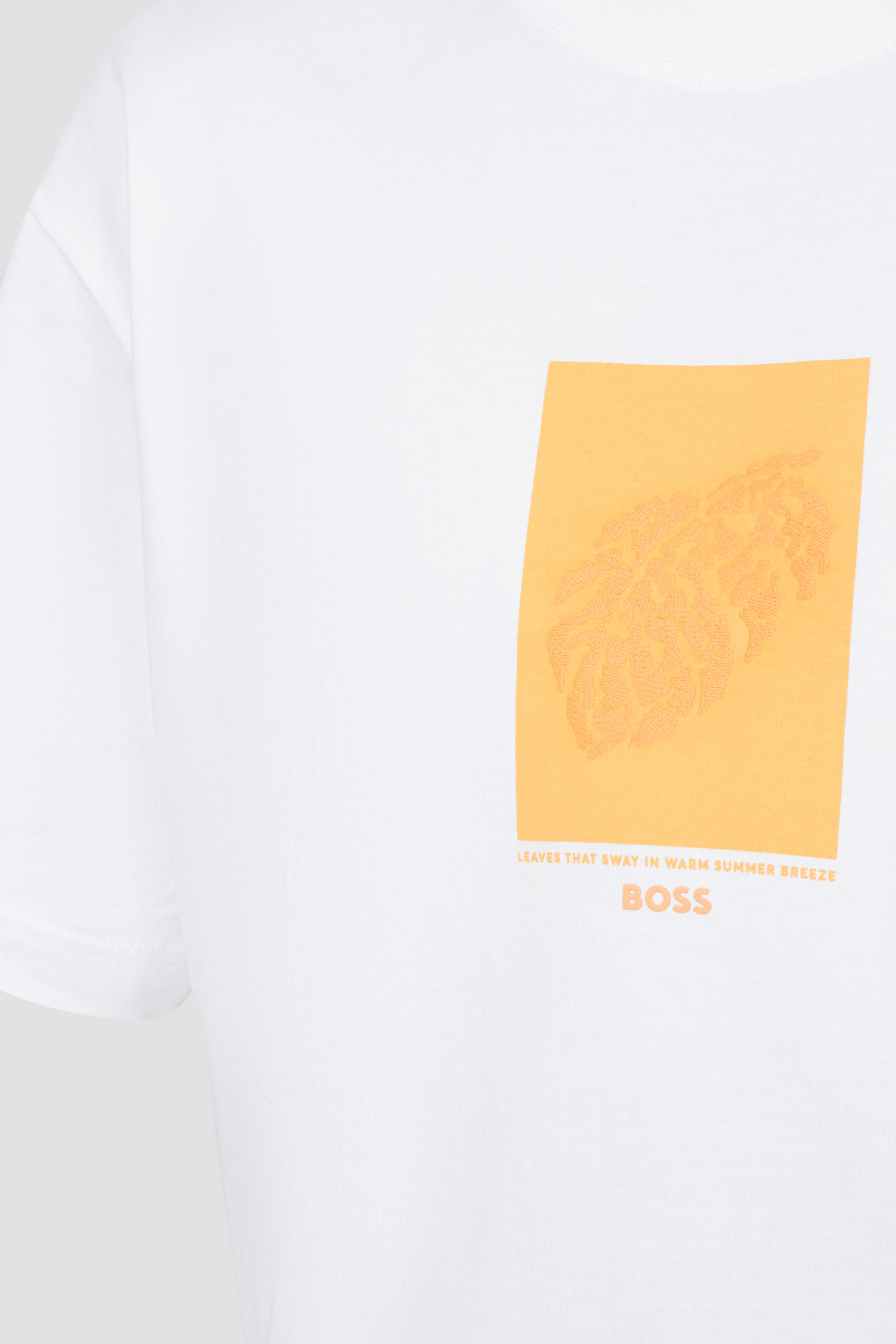 Мужская белая футболка BOSS 50512118;100