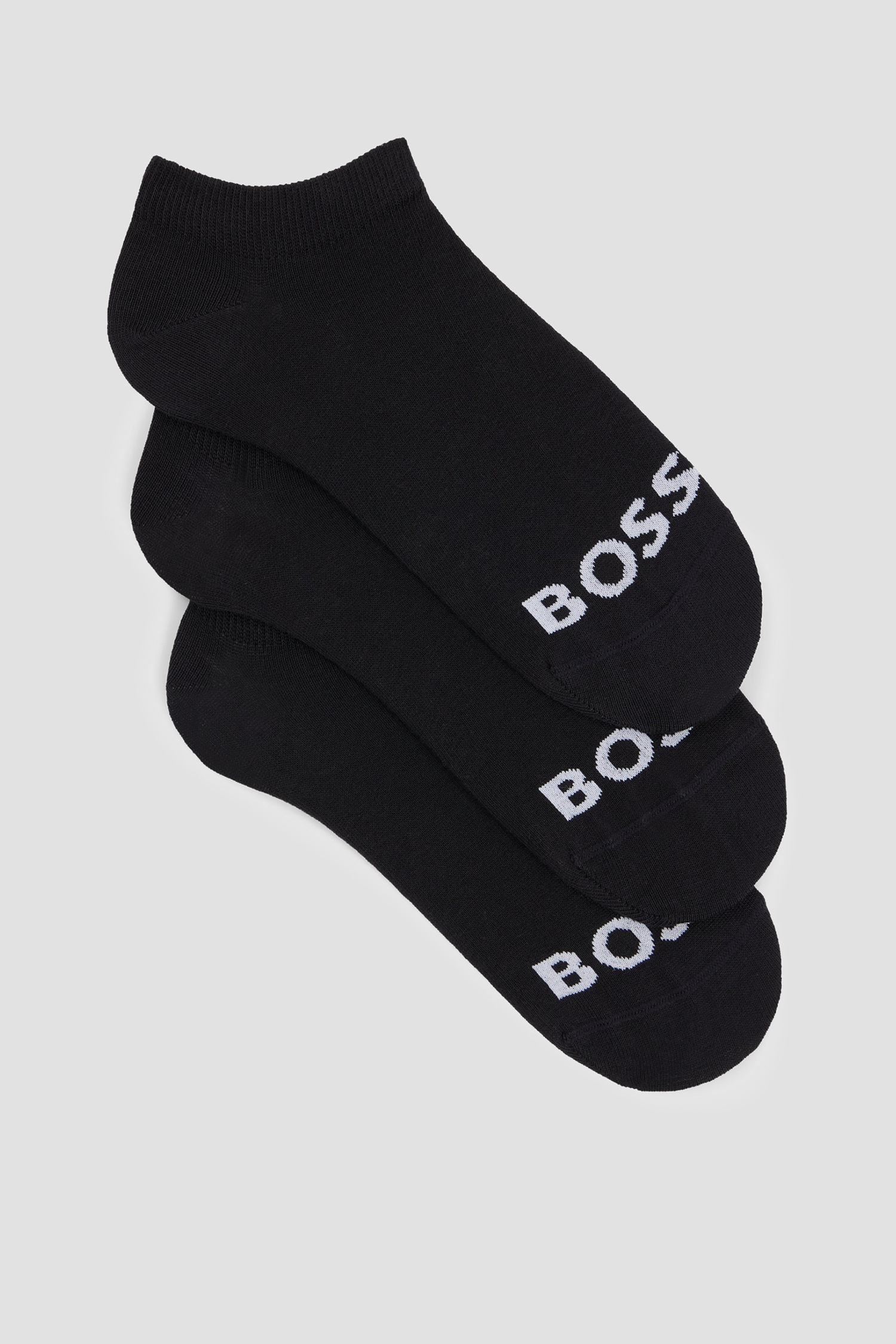 Женские черные носки (3 пары) BOSS 50502073;001