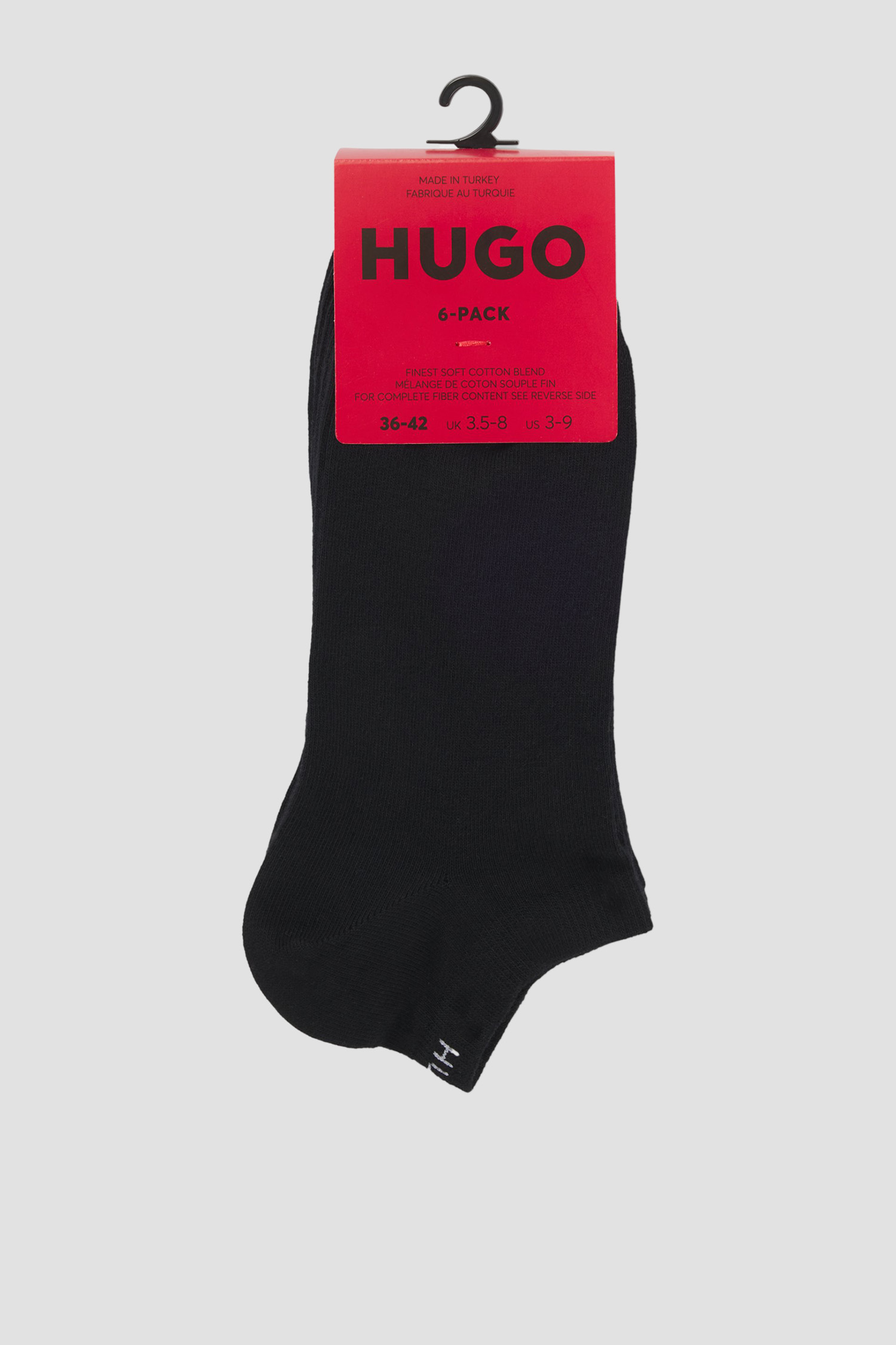 Жіночі чорні шкарпетки (3 пари) HUGO 50483086;001